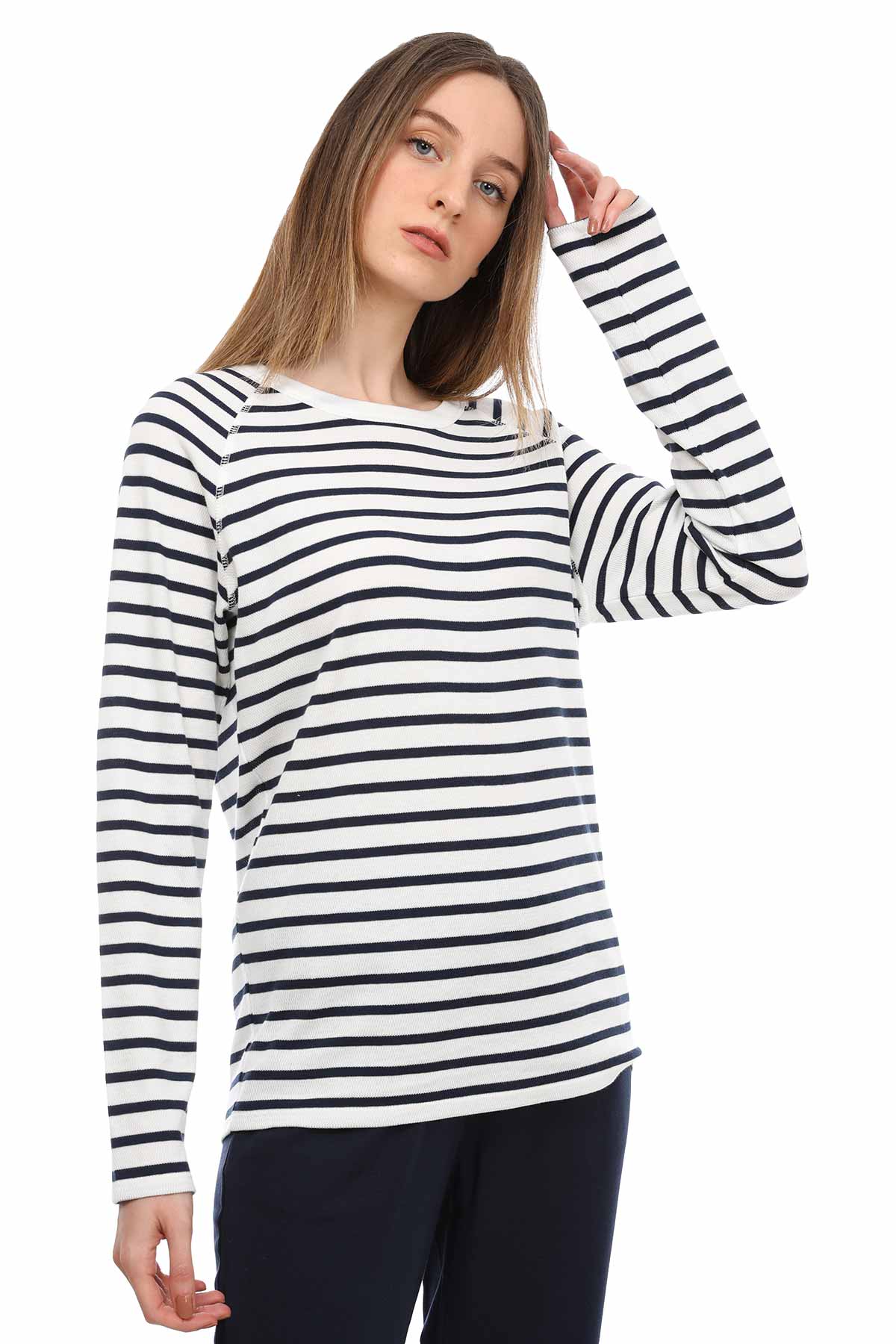 Tru Uzun Kollu T-shirt-Libas Trendy Fashion Store