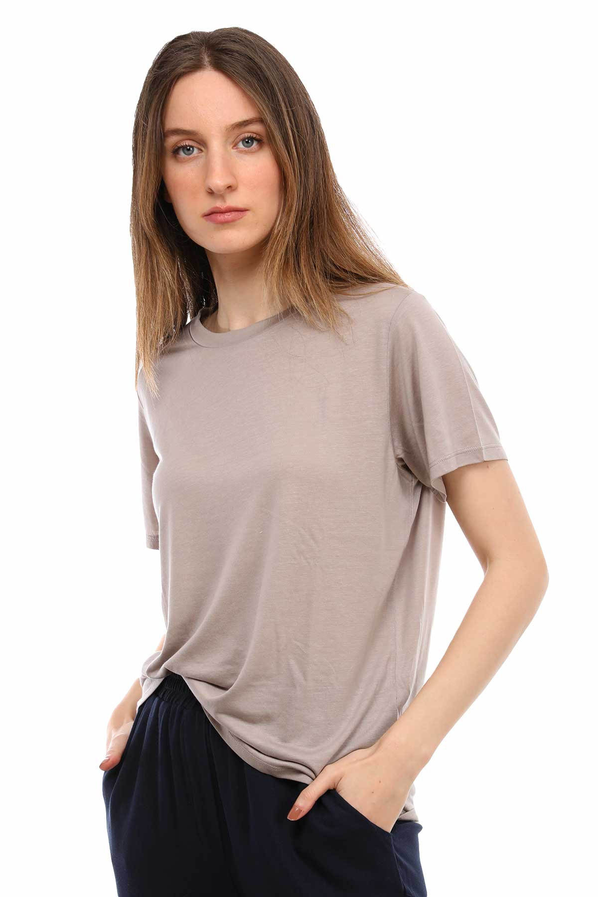 Tru Bisiklet Yaka T-shirt-Libas Trendy Fashion Store