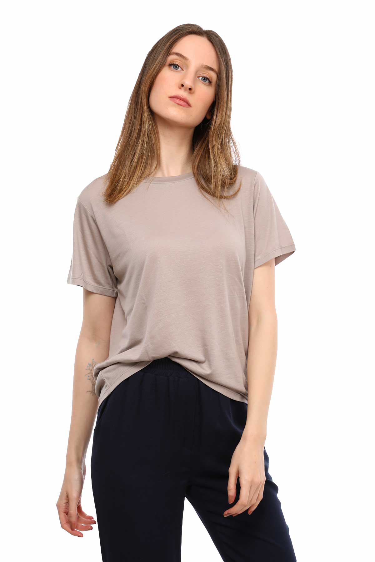 Tru Bisiklet Yaka T-shirt-Libas Trendy Fashion Store