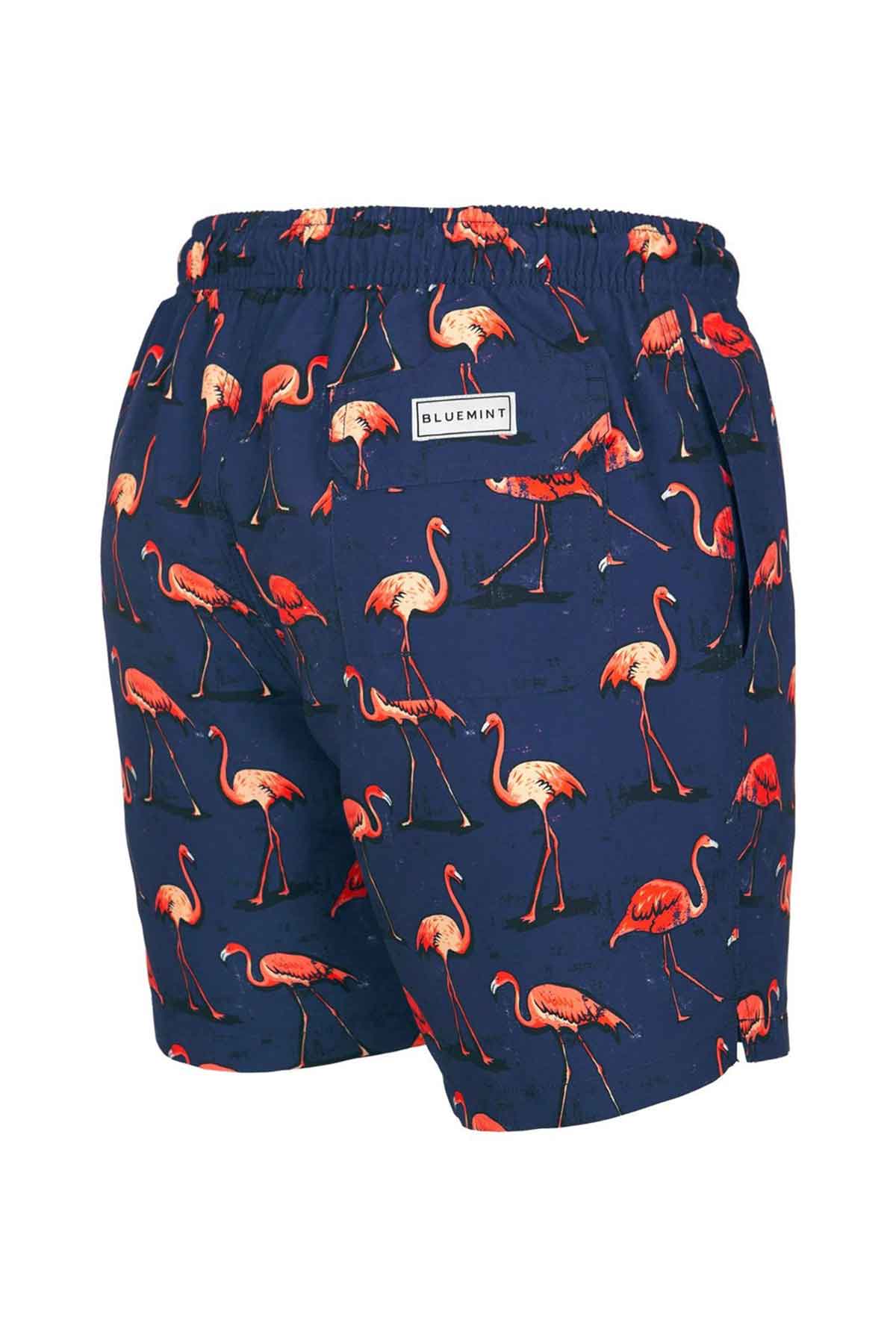 Bluemint Arthus Stretch Midnight Flamingo Şort Mayo-Libas Trendy Fashion Store