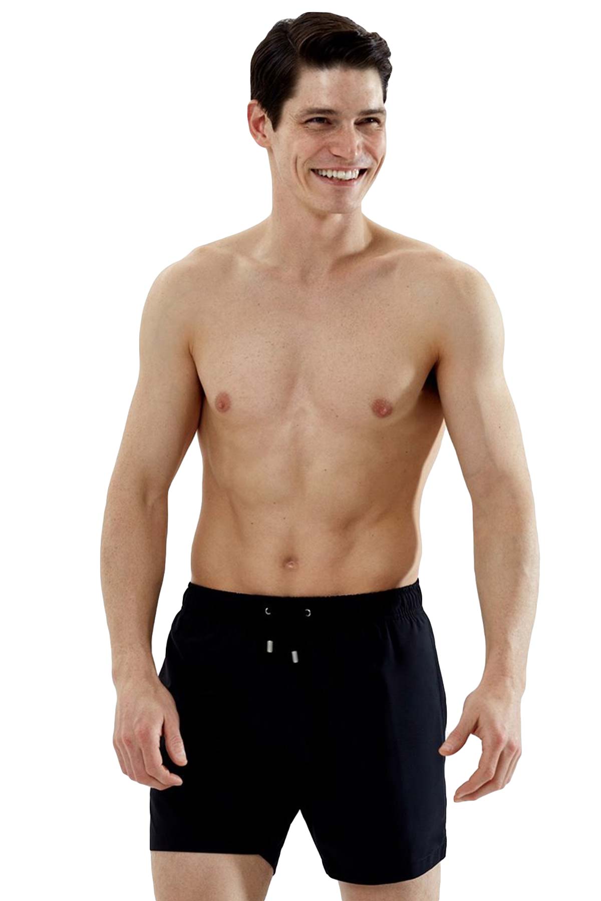 Bluemint Arthus Stretch Solid Black Şort Mayo-Libas Trendy Fashion Store