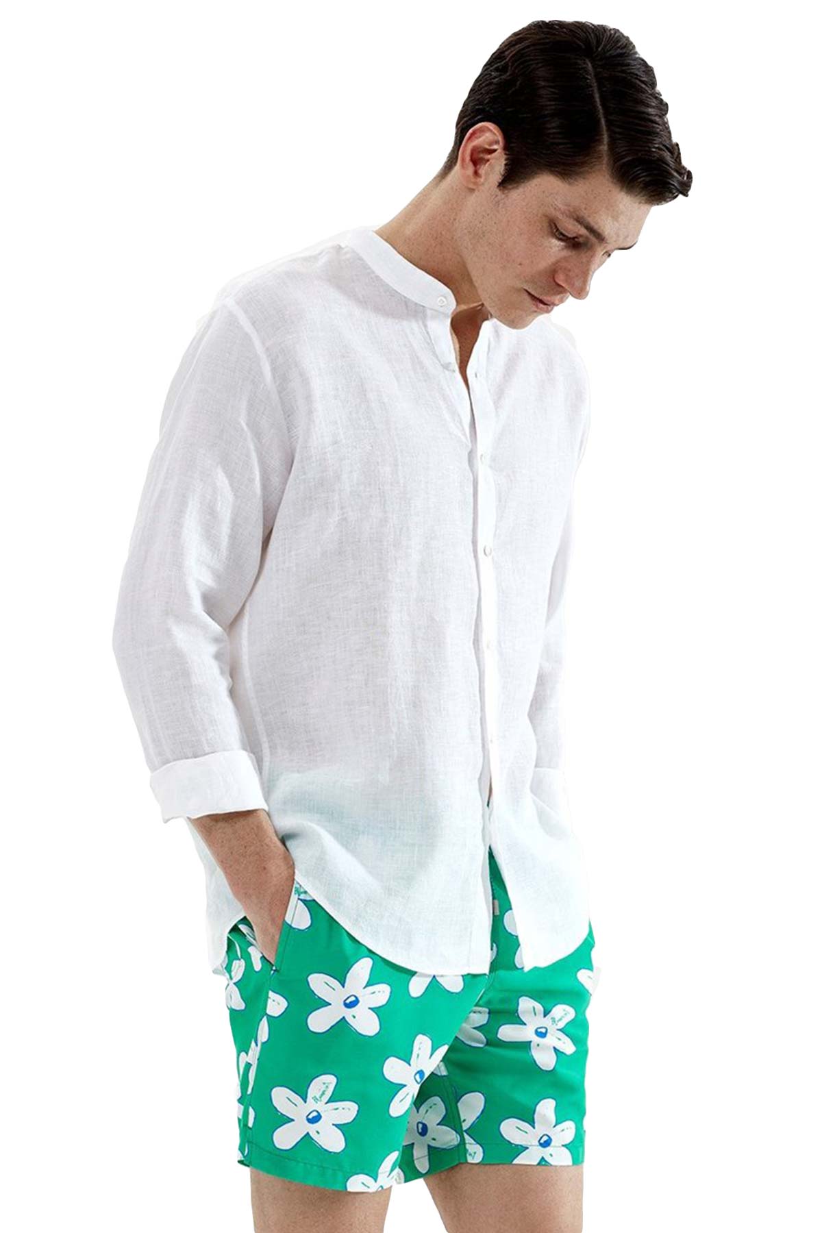 Bluemint Eric Comfort Fit Hakim Yaka Keten Gömlek-Libas Trendy Fashion Store