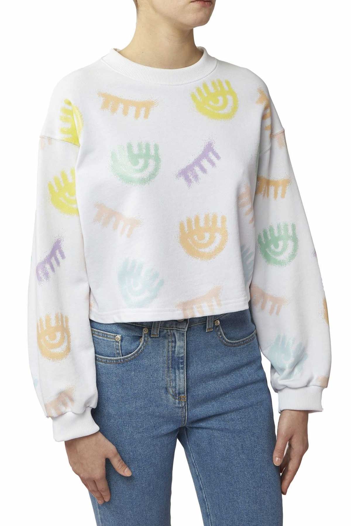 Chiara Ferragni Crop Top Sweatshirt-Libas Trendy Fashion Store