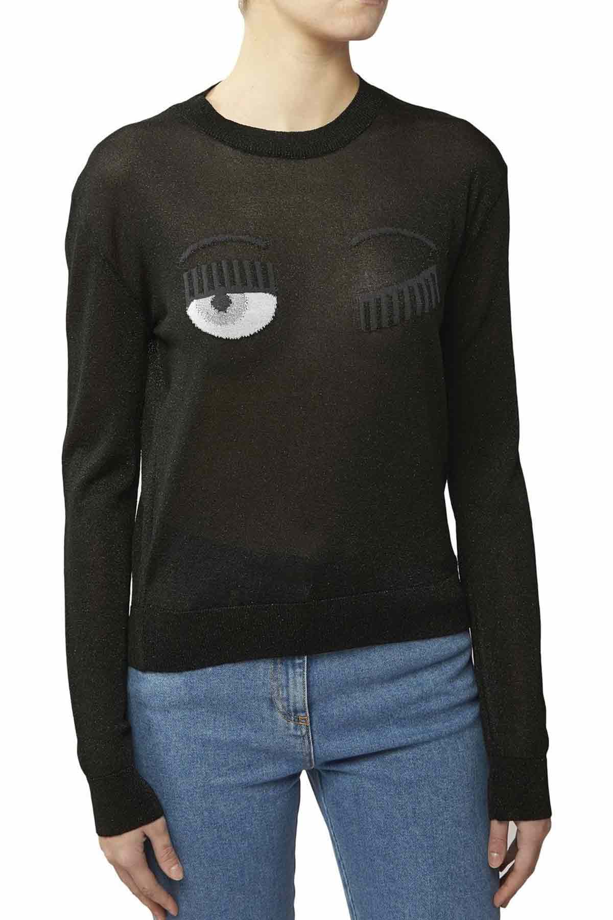 Chiara Ferragni Winking Eye Triko-Libas Trendy Fashion Store