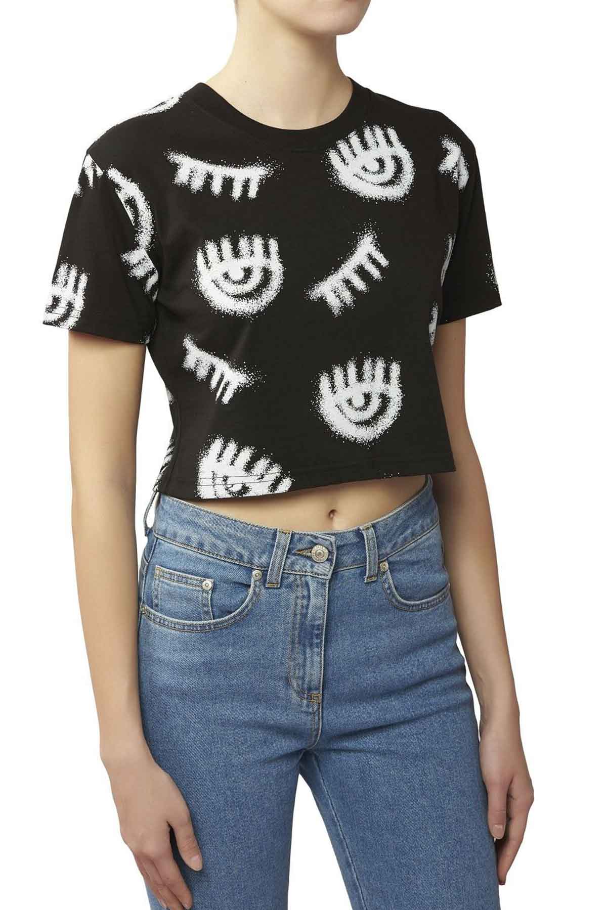 Chiara Ferragni Crop Top T-shirt-Libas Trendy Fashion Store