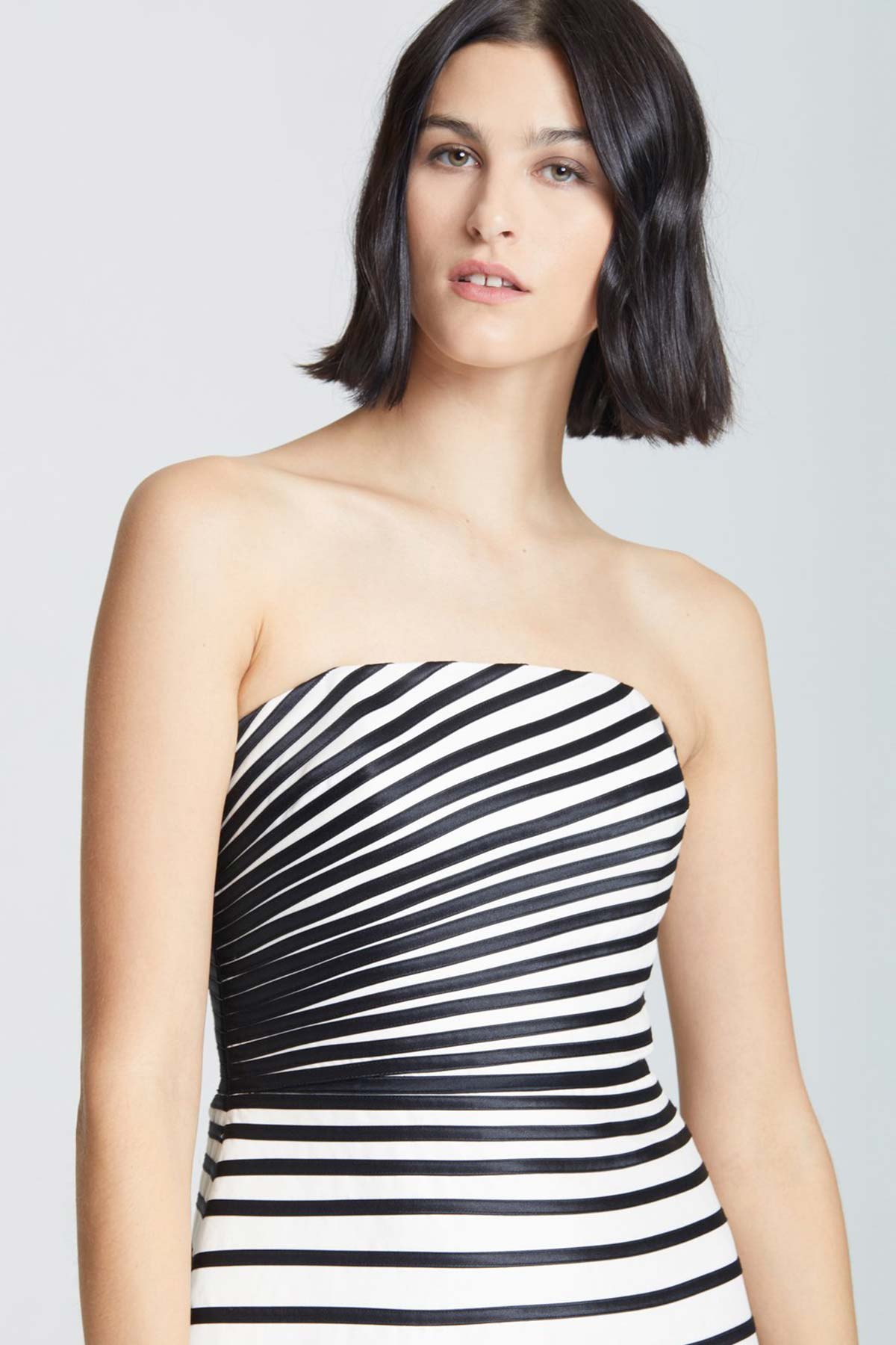 Halston Straplez Abiye Elbise-Libas Trendy Fashion Store