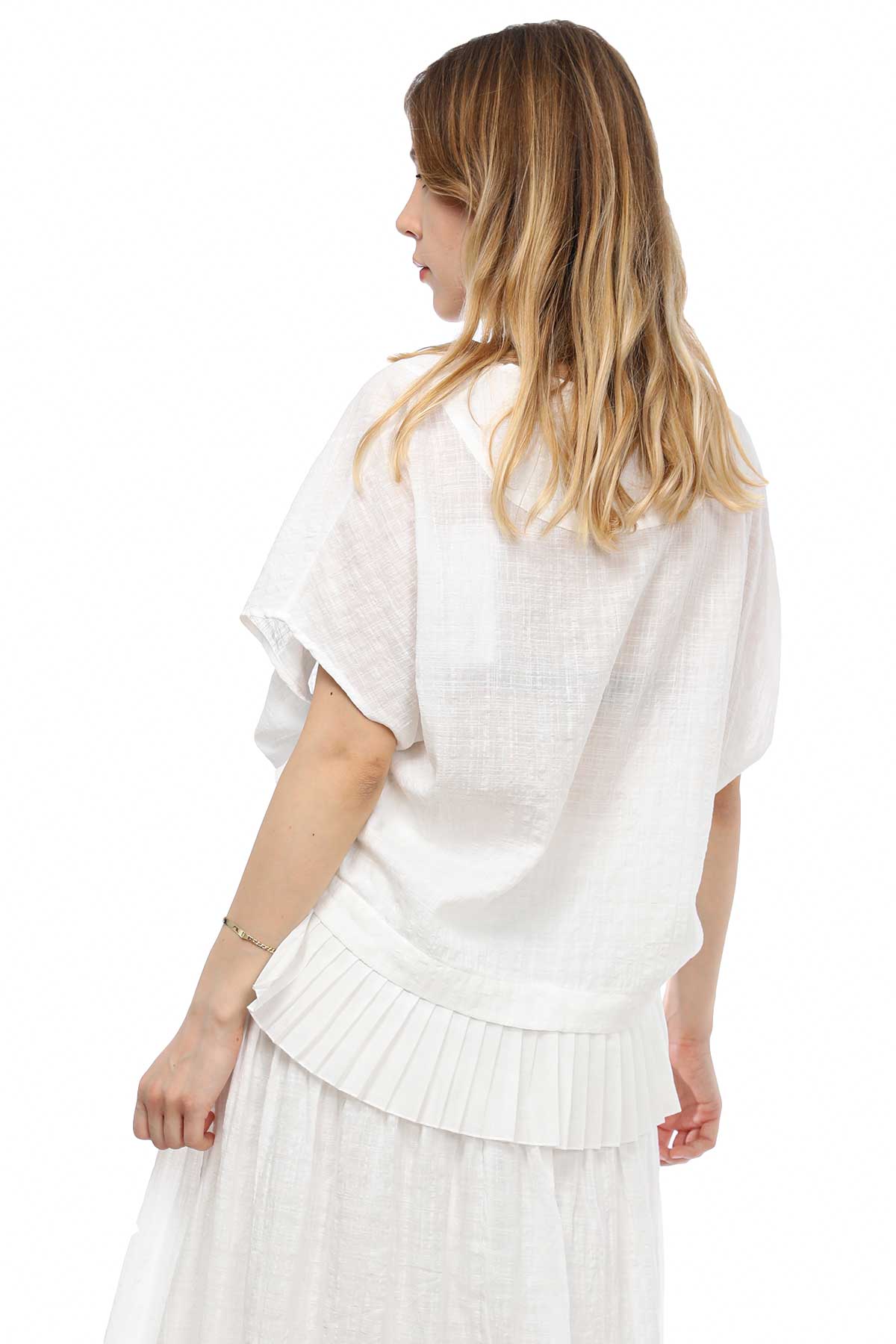 Alpha Studio V Yaka Bluz-Libas Trendy Fashion Store