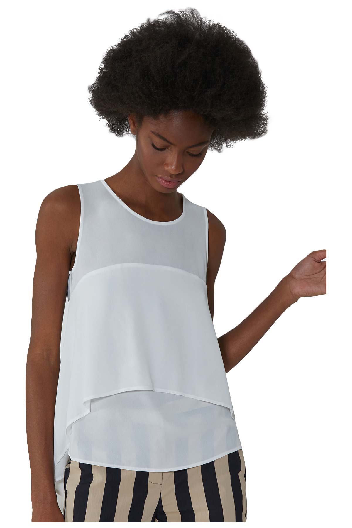 Trussardi Jeans Volanlı Bluz-Libas Trendy Fashion Store