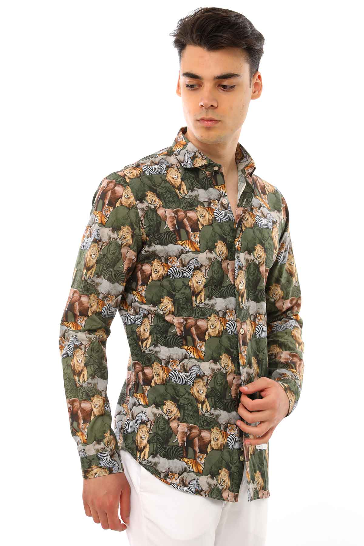 Dnl Safari Desenli Gömlek-Libas Trendy Fashion Store