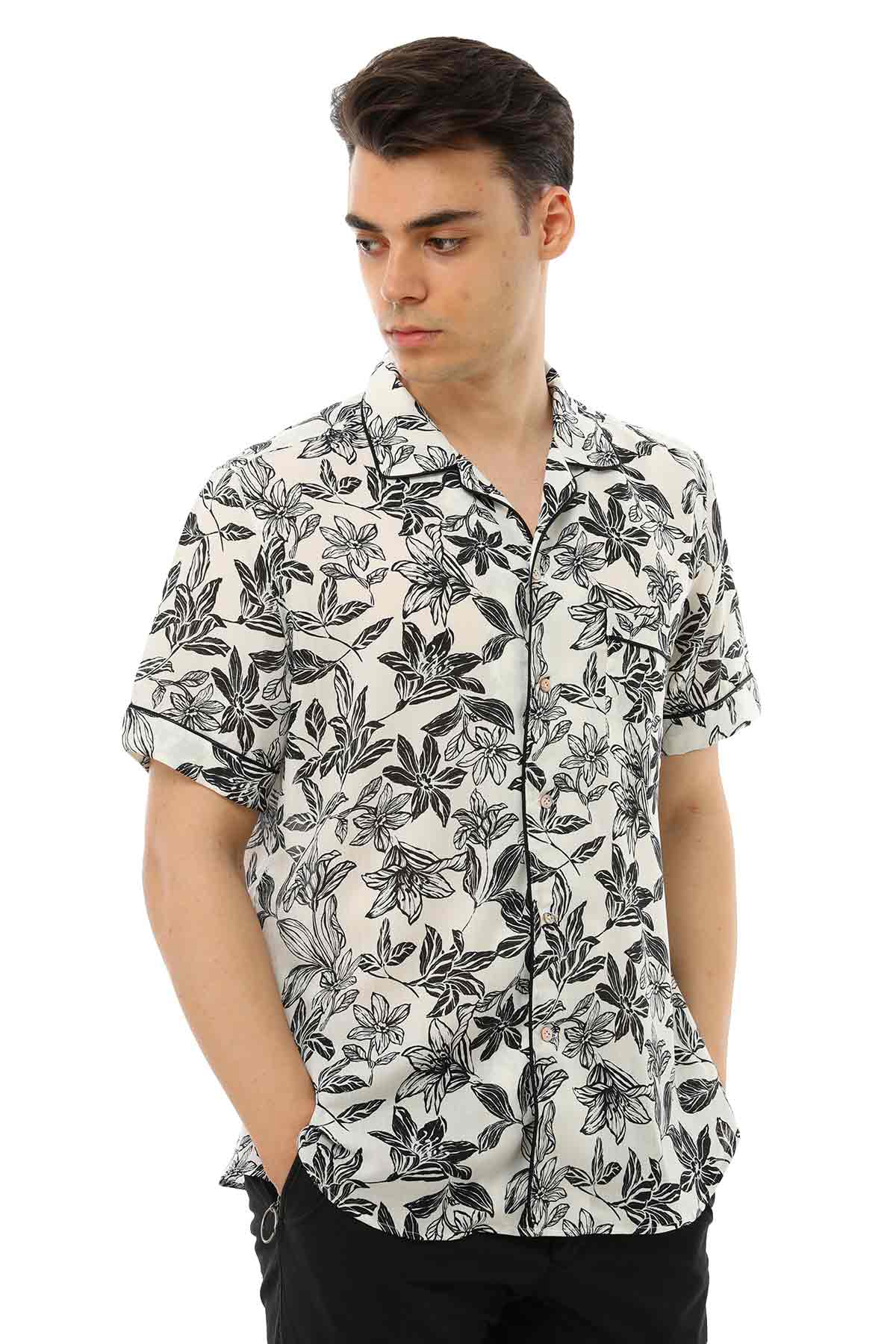 Dnl Custom Fit Apaş Yaka Gömlek-Libas Trendy Fashion Store