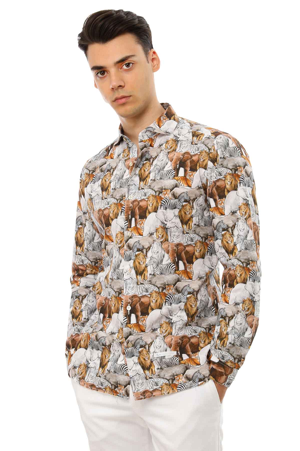 Dnl Safari Desenli Gömlek-Libas Trendy Fashion Store