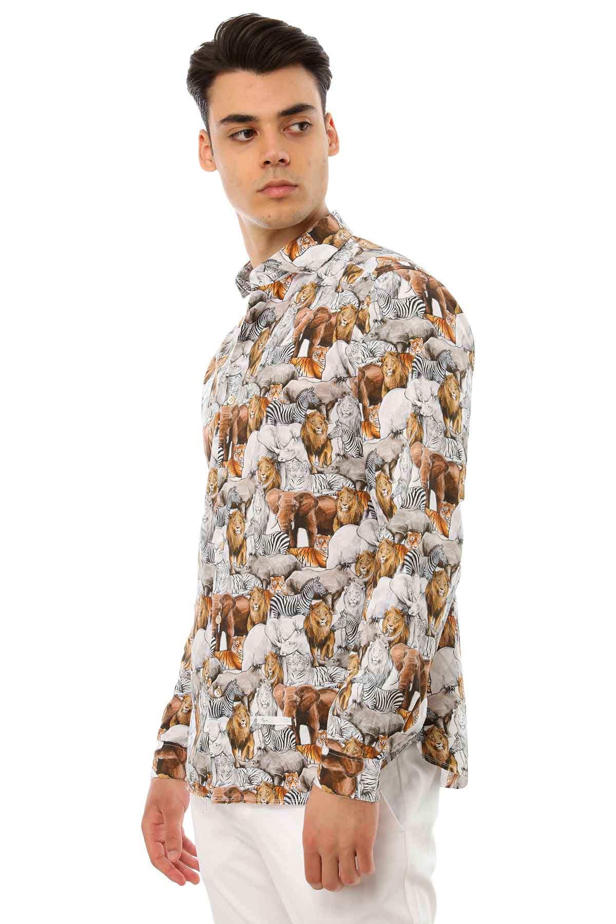 Dnl Safari Desenli Gömlek-Libas Trendy Fashion Store