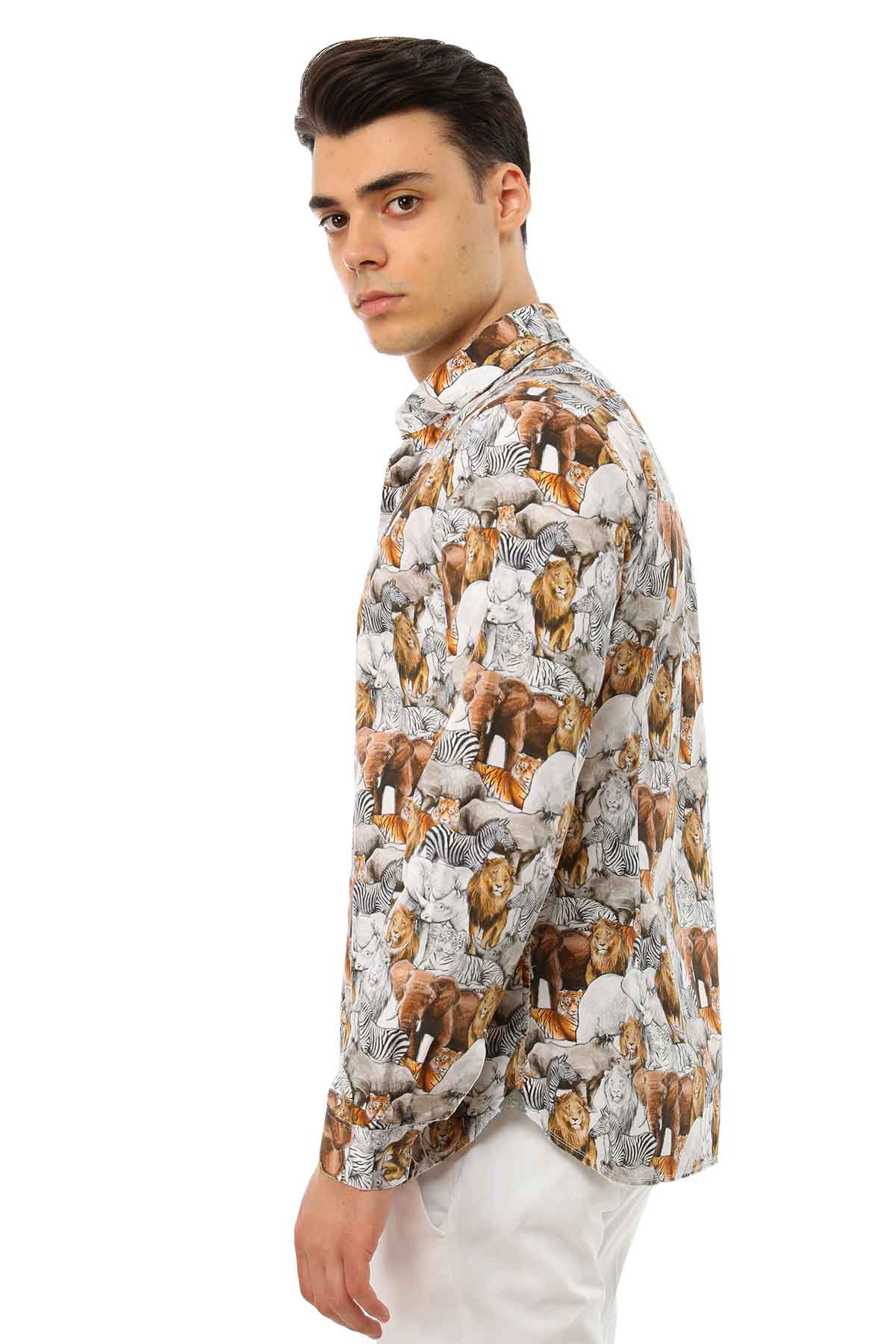 Dnl Safari Desenli Gömlek-Libas Trendy Fashion Store