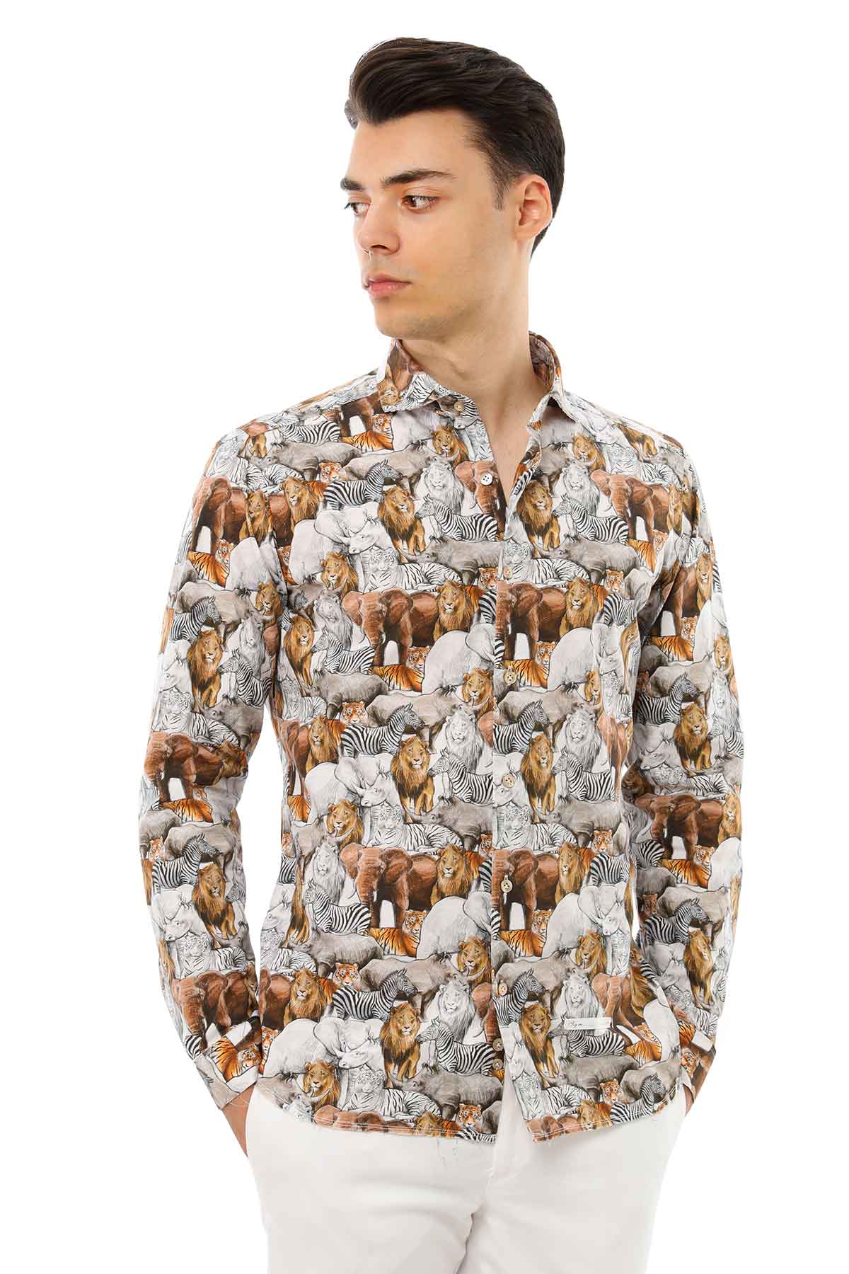 Dnl Safari Desenli Gömlek-Libas Trendy Fashion Store