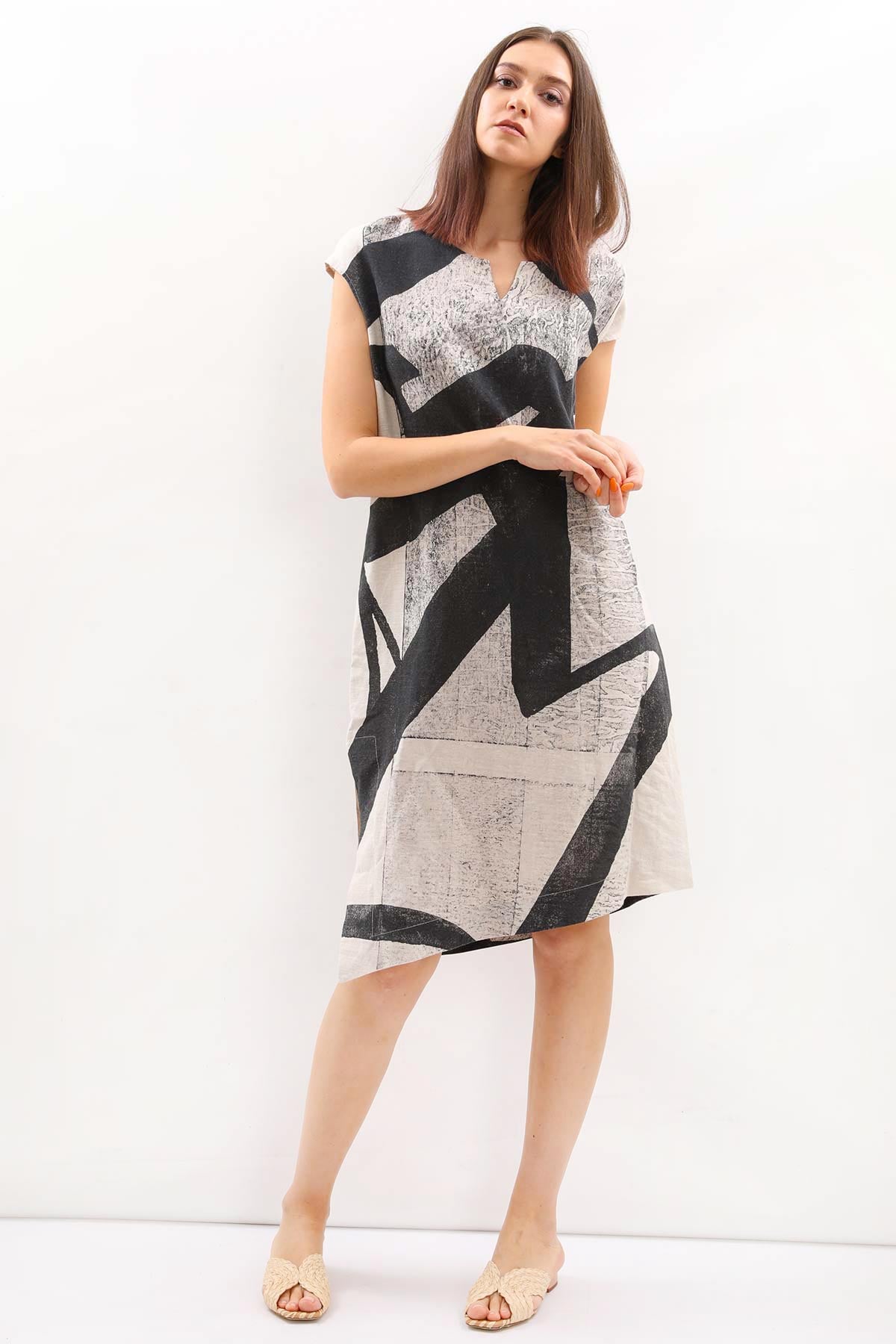 Crea Concept Keten Elbise-Libas Trendy Fashion Store