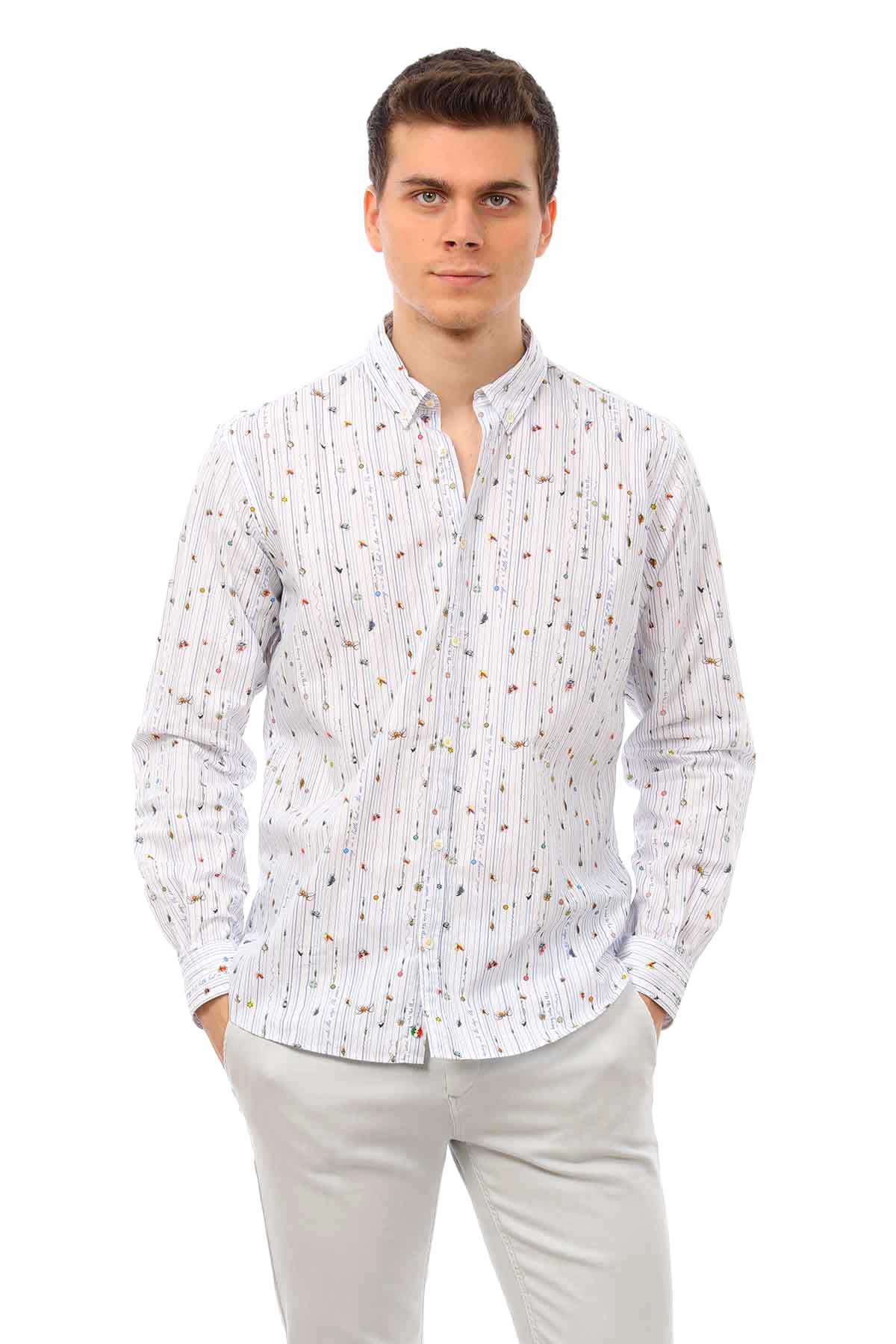 Poggianti Desenli Gömlek-Libas Trendy Fashion Store