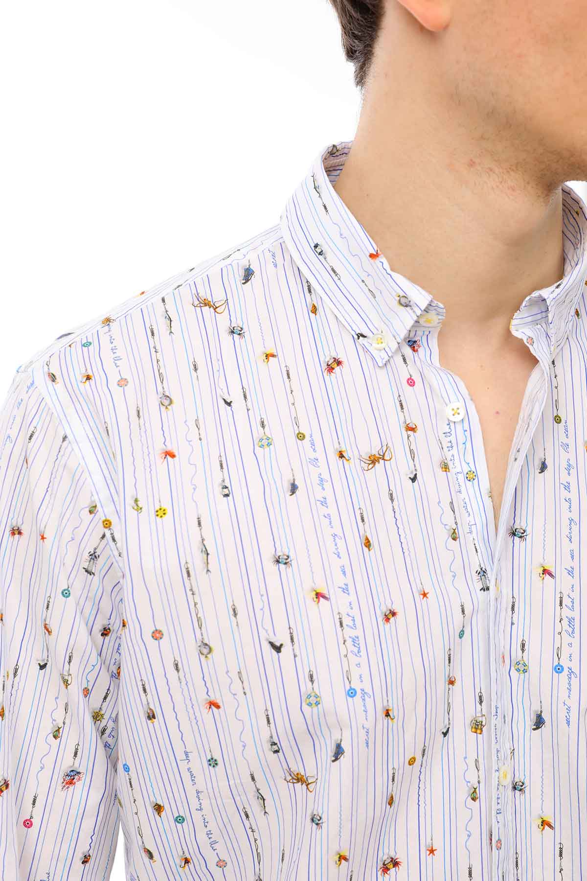 Poggianti Desenli Gömlek-Libas Trendy Fashion Store