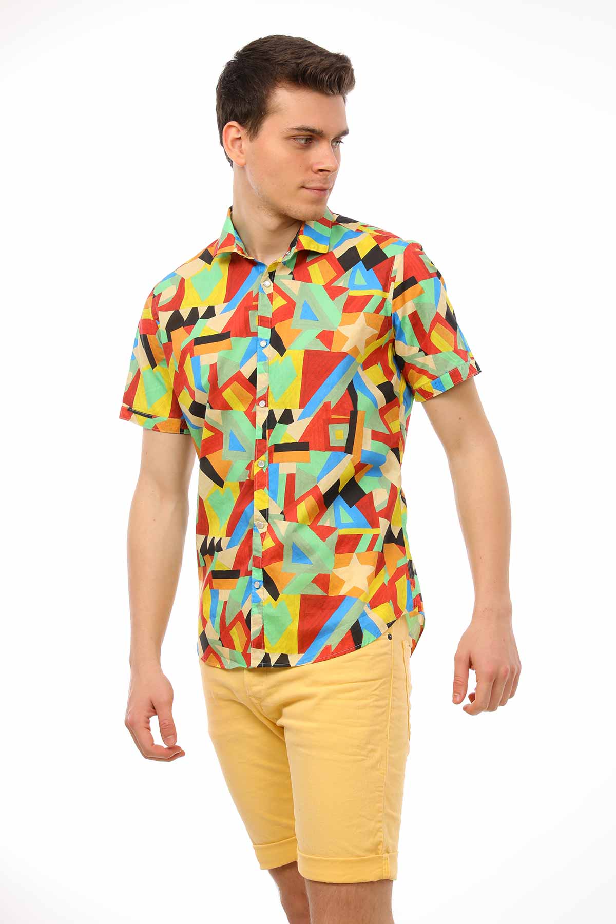 Poggianti Retro Desenli Gömlek-Libas Trendy Fashion Store