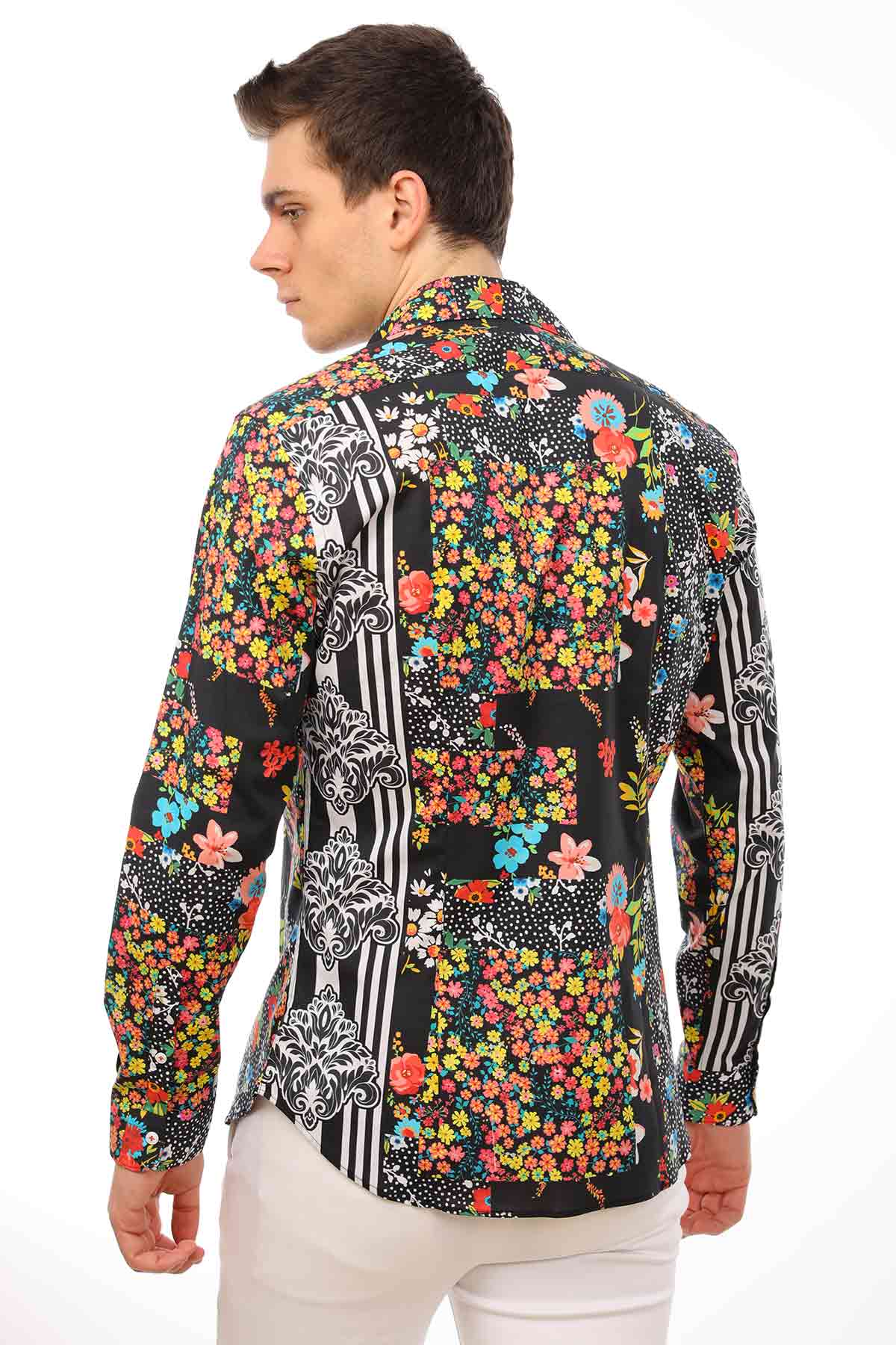 Poggianti Çiçek Desenli Gömlek-Libas Trendy Fashion Store