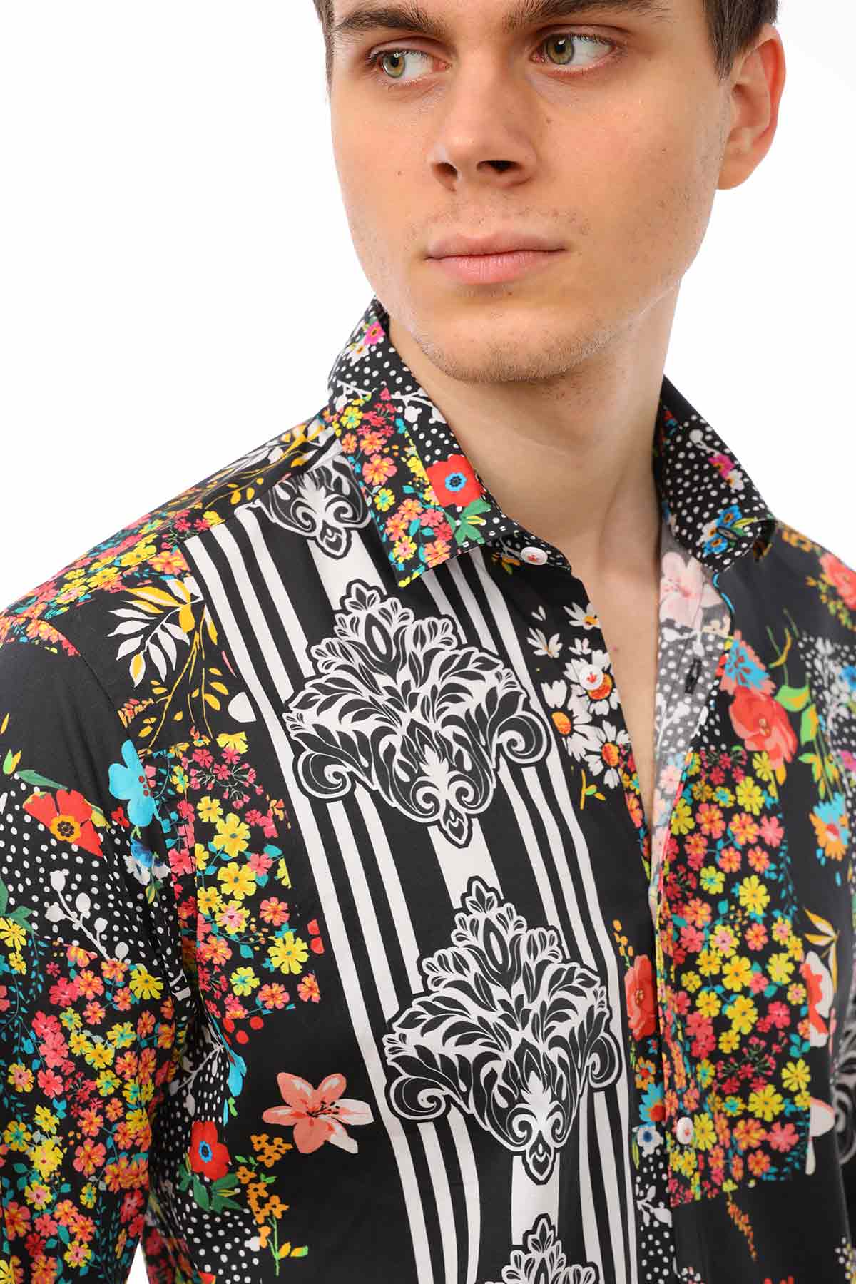 Poggianti Çiçek Desenli Gömlek-Libas Trendy Fashion Store