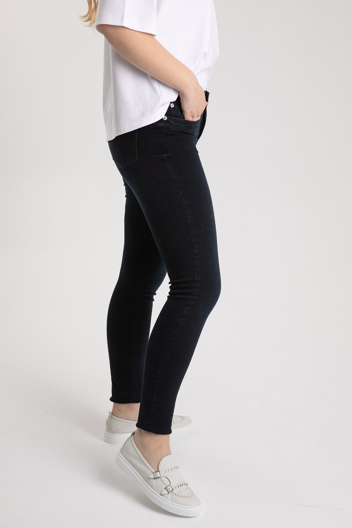 Emporio Armani Yüksek Bel Skinny Fit Jeans-Libas Trendy Fashion Store