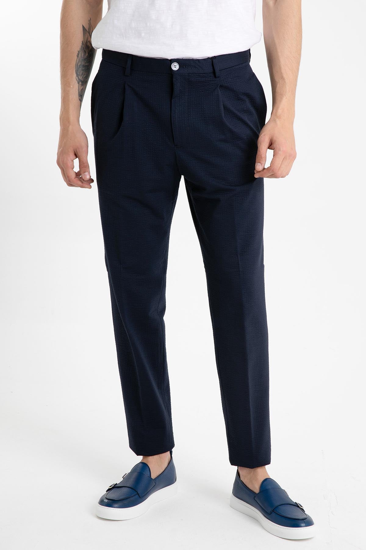 Emporio Armani Havuç Kesim Gofre Kumaş Pantolon-Libas Trendy Fashion Store