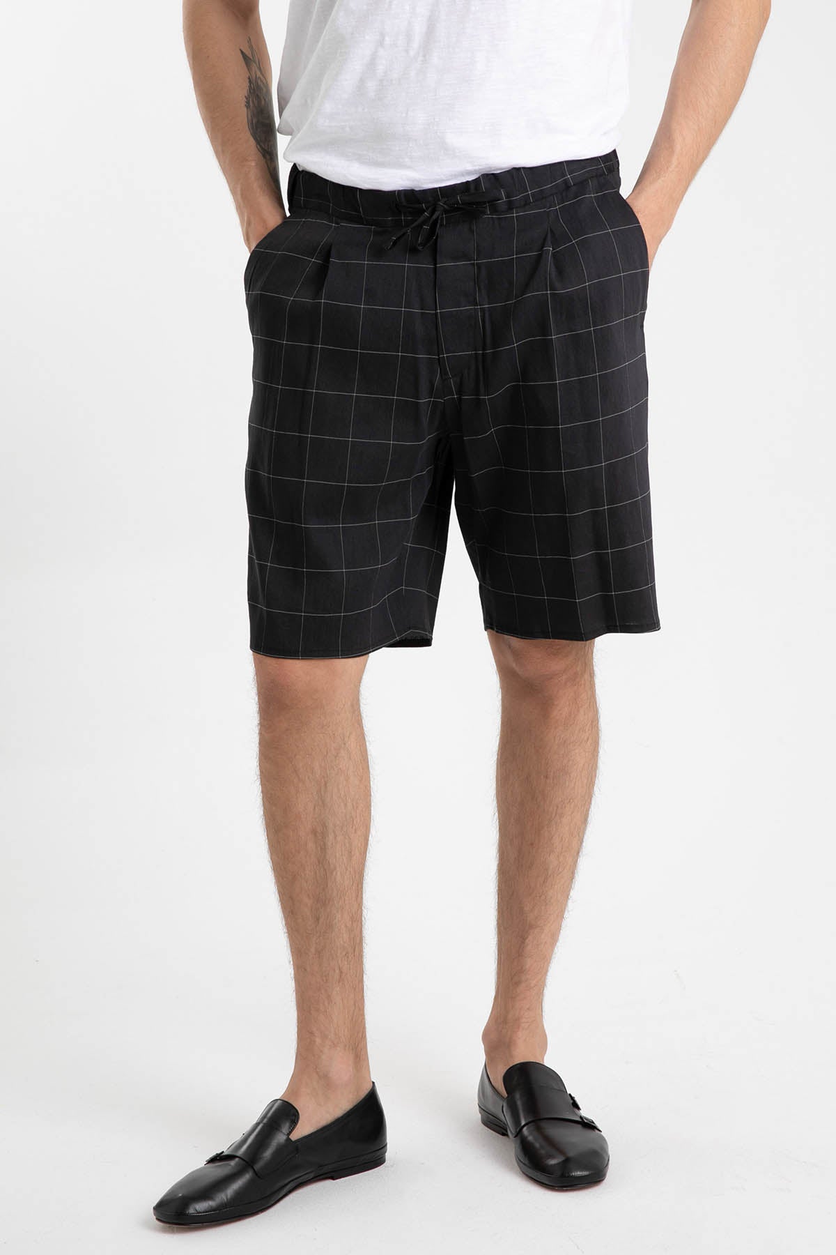 Emporio Armani Tek Pile Kareli Şort-Libas Trendy Fashion Store