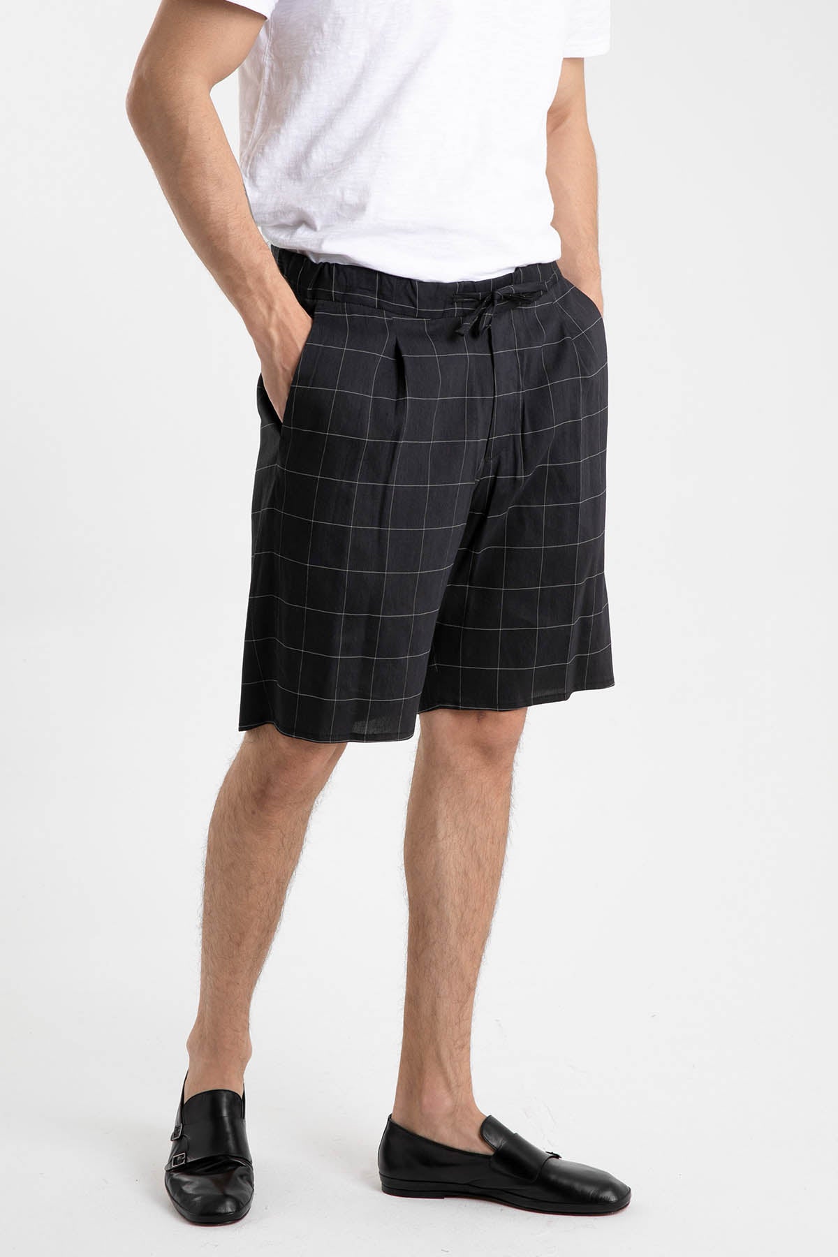 Emporio Armani Tek Pile Kareli Şort-Libas Trendy Fashion Store