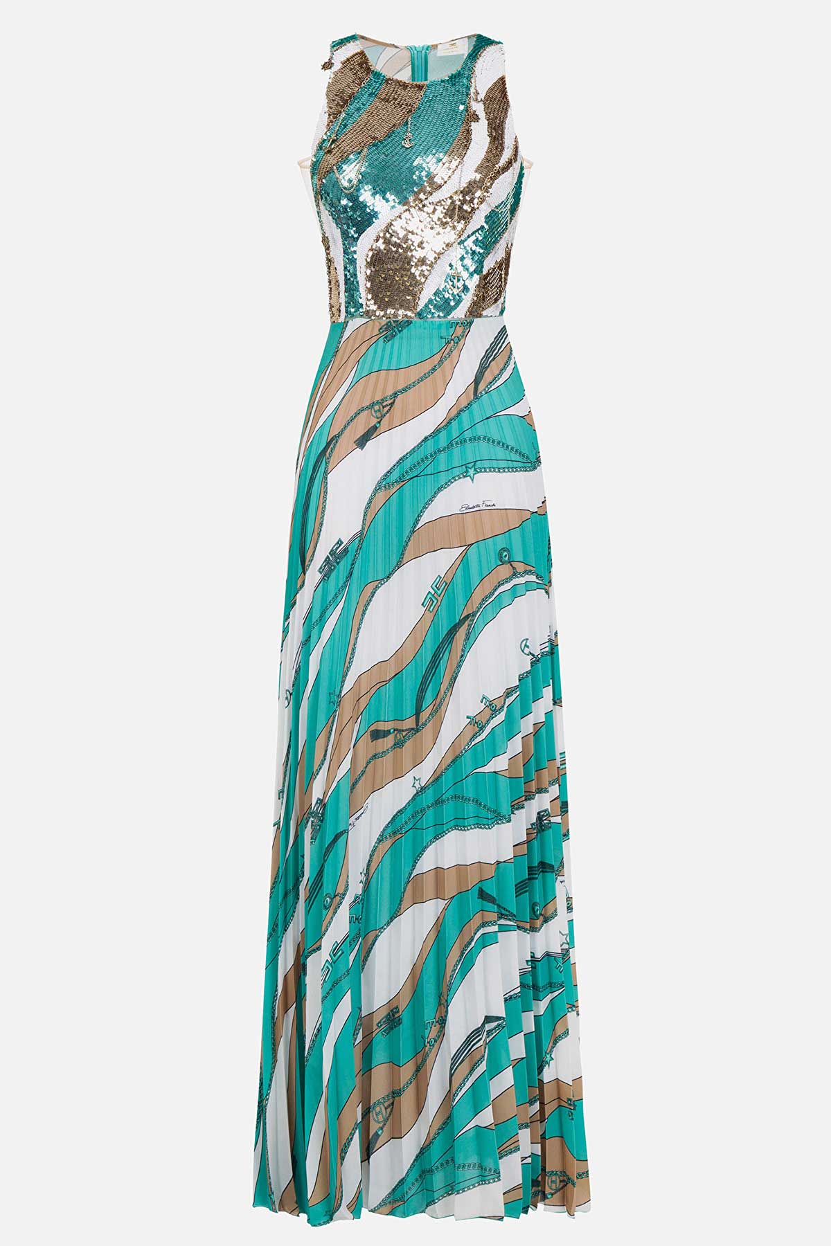 Elisabetta Franchi Maxi Elbise-Libas Trendy Fashion Store