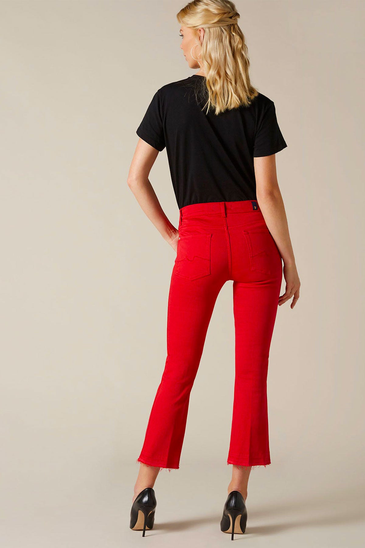 7 For All Mankind Cropped Boot Jeans-Libas Trendy Fashion Store