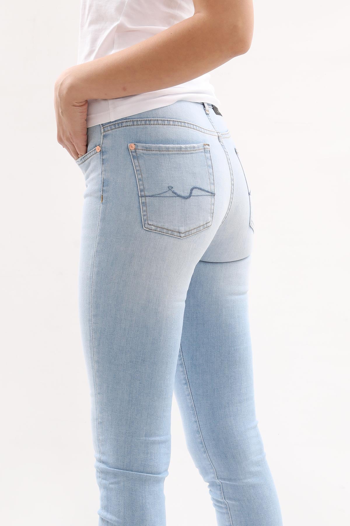 7 For All Mankind Roxanne Ankle Slim Fit Jeans-Libas Trendy Fashion Store