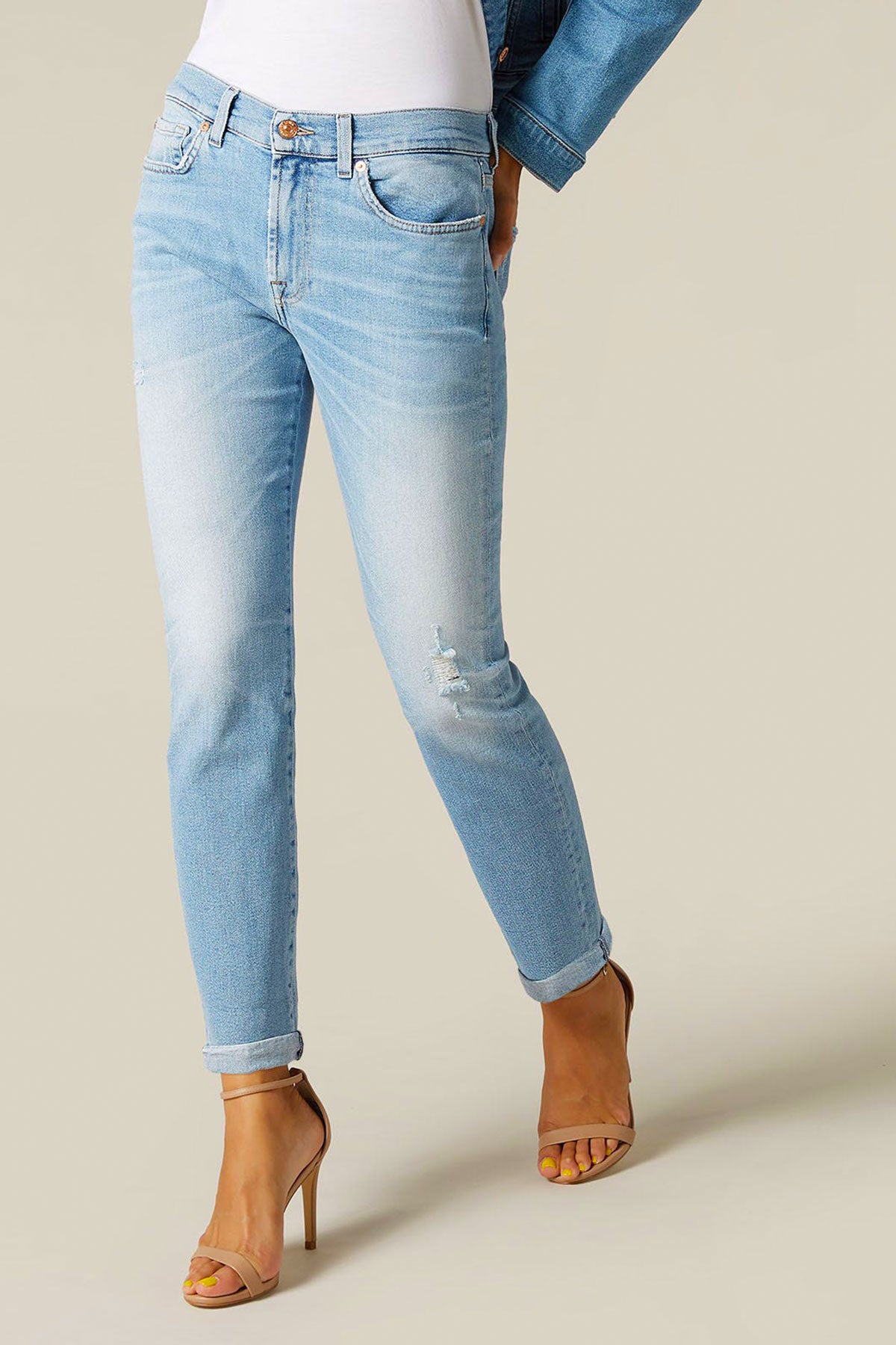 7 For All Mankind Relaxed Skinny Girlfriend Jeans-Libas Trendy Fashion Store