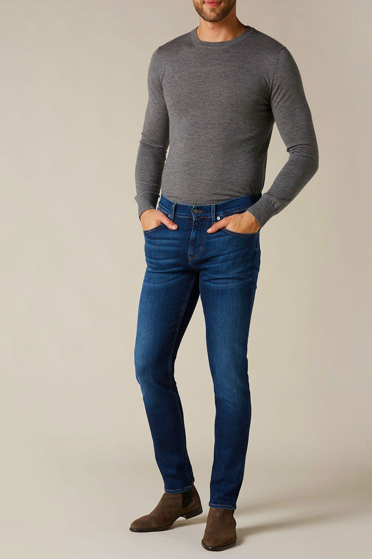 7 For All Mankind Slimmy Tapered Jeans-Libas Trendy Fashion Store
