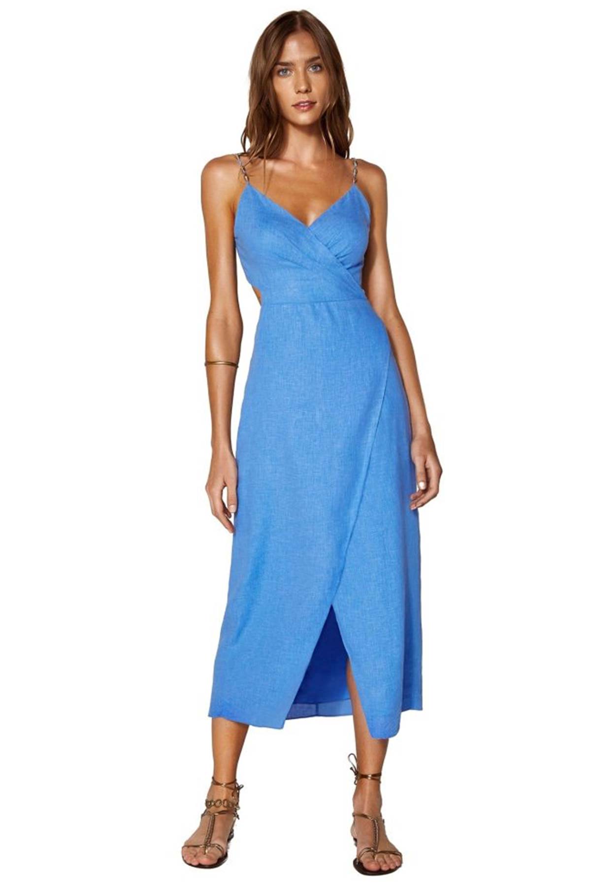 Vix Solid Connie Midi Elbise-Libas Trendy Fashion Store