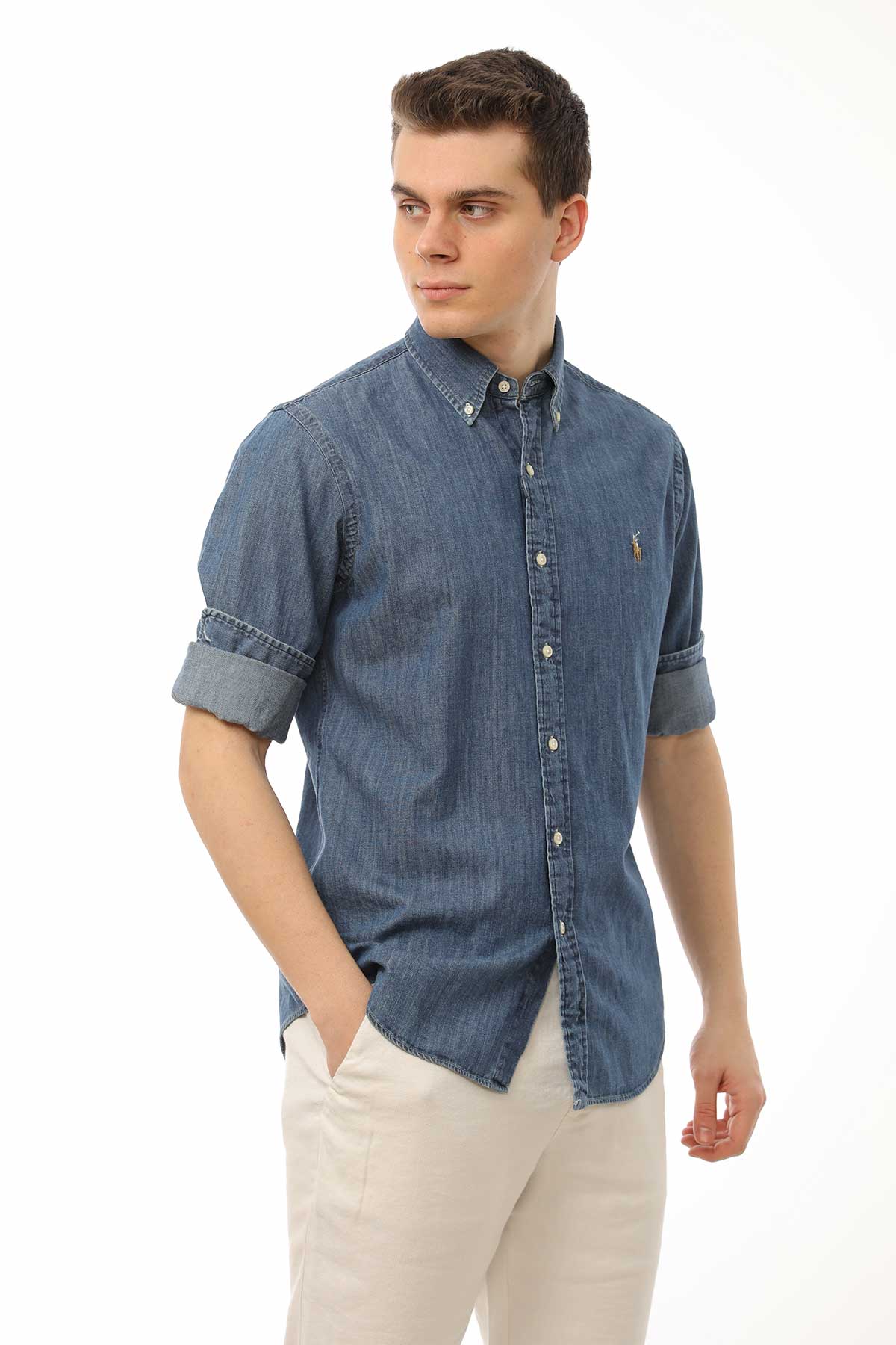 Polo Ralph Lauren Slim Fit Denim Gömlek-Libas Trendy Fashion Store