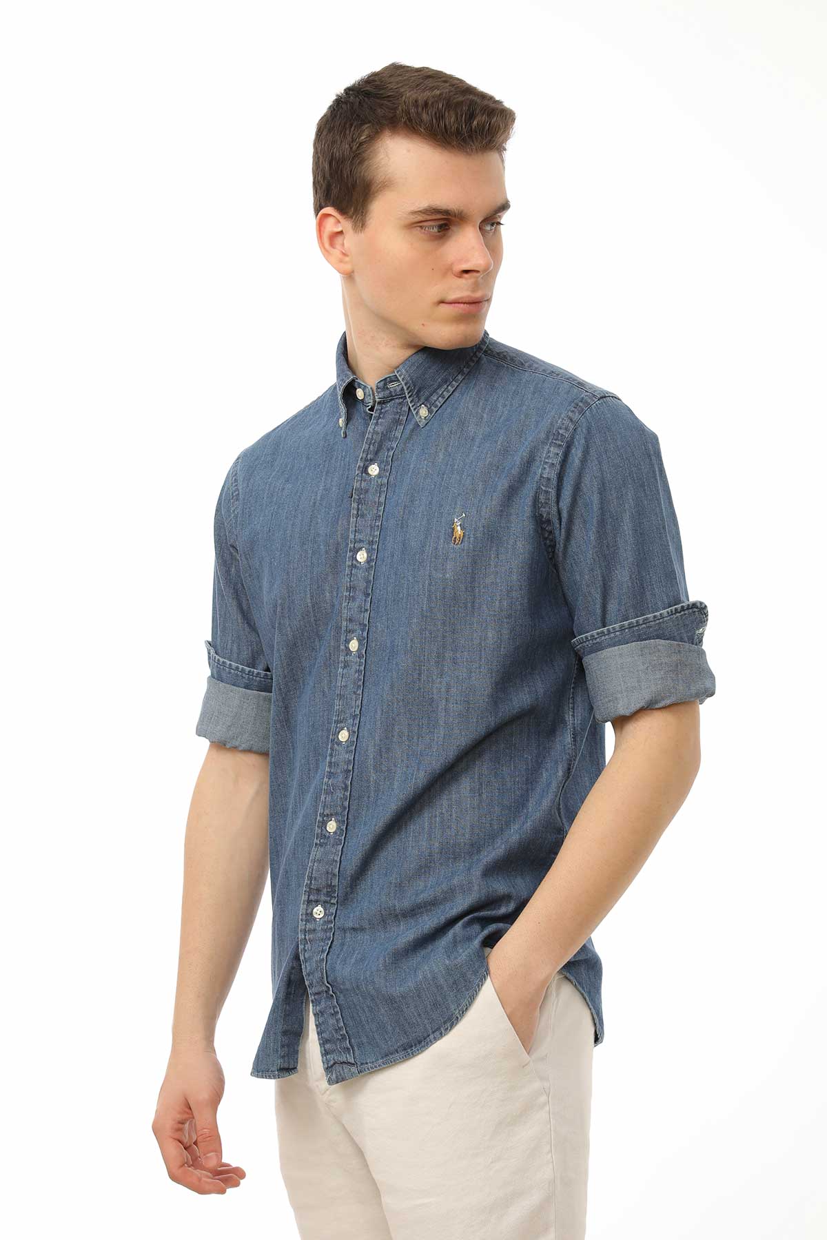 Polo Ralph Lauren Slim Fit Denim Gömlek-Libas Trendy Fashion Store