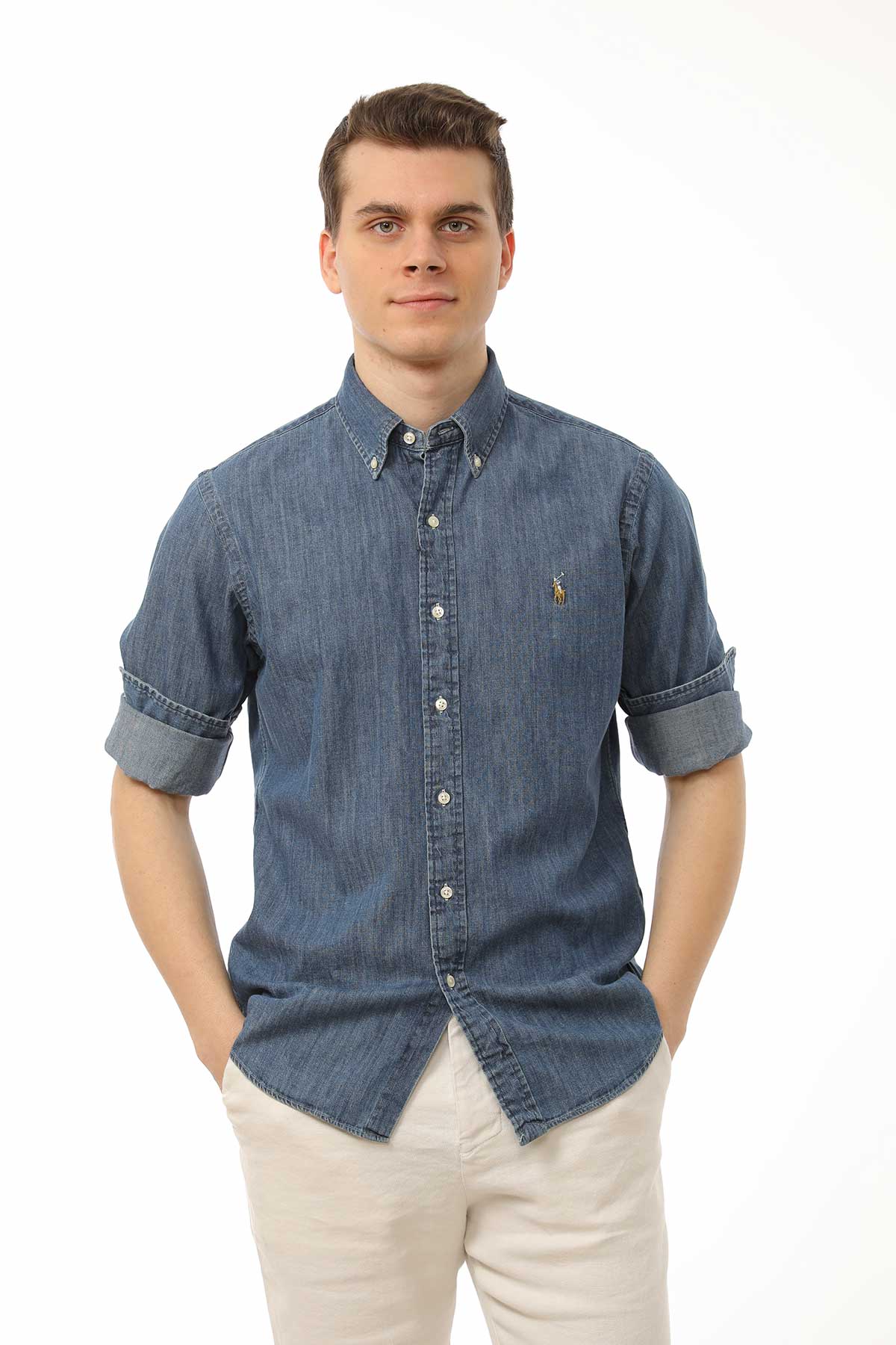 Polo Ralph Lauren Slim Fit Denim Gömlek-Libas Trendy Fashion Store