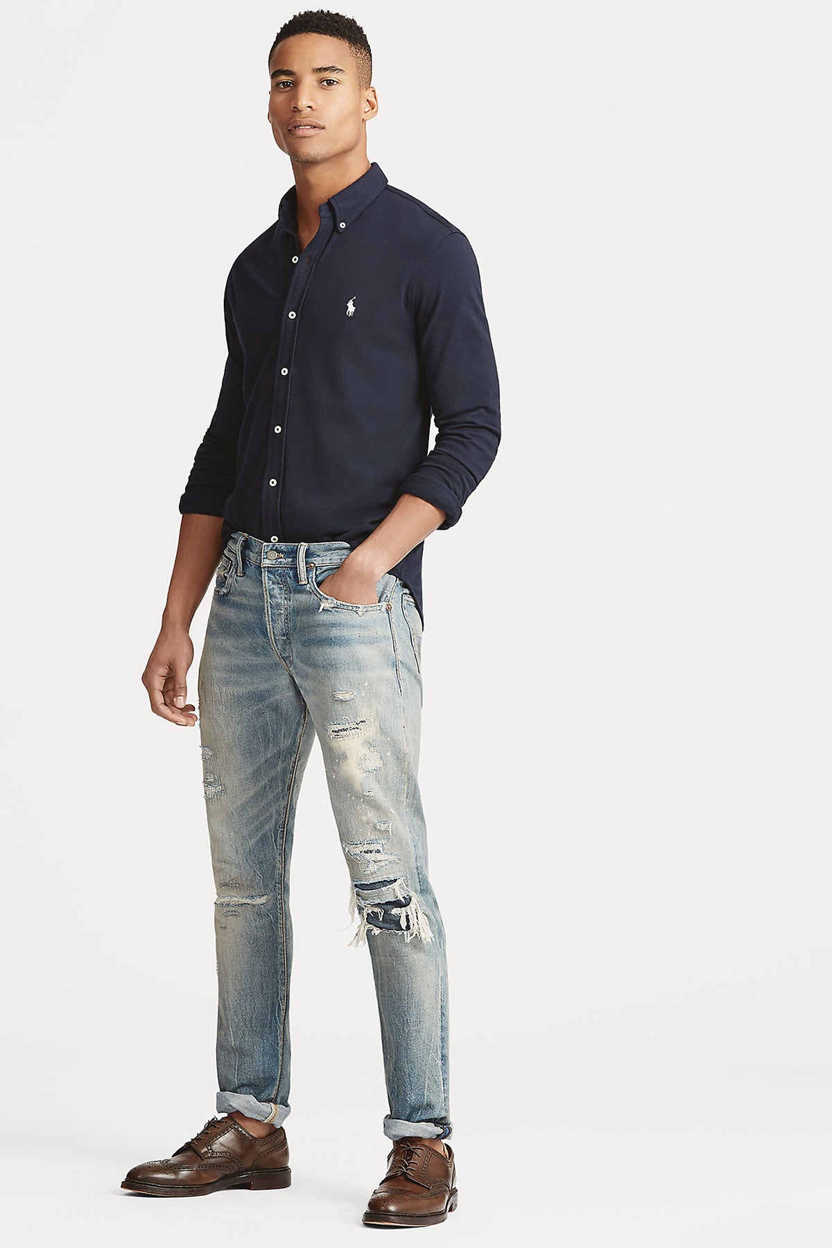 Polo Ralph Lauren Featherweight Mesh Gömlek-Libas Trendy Fashion Store