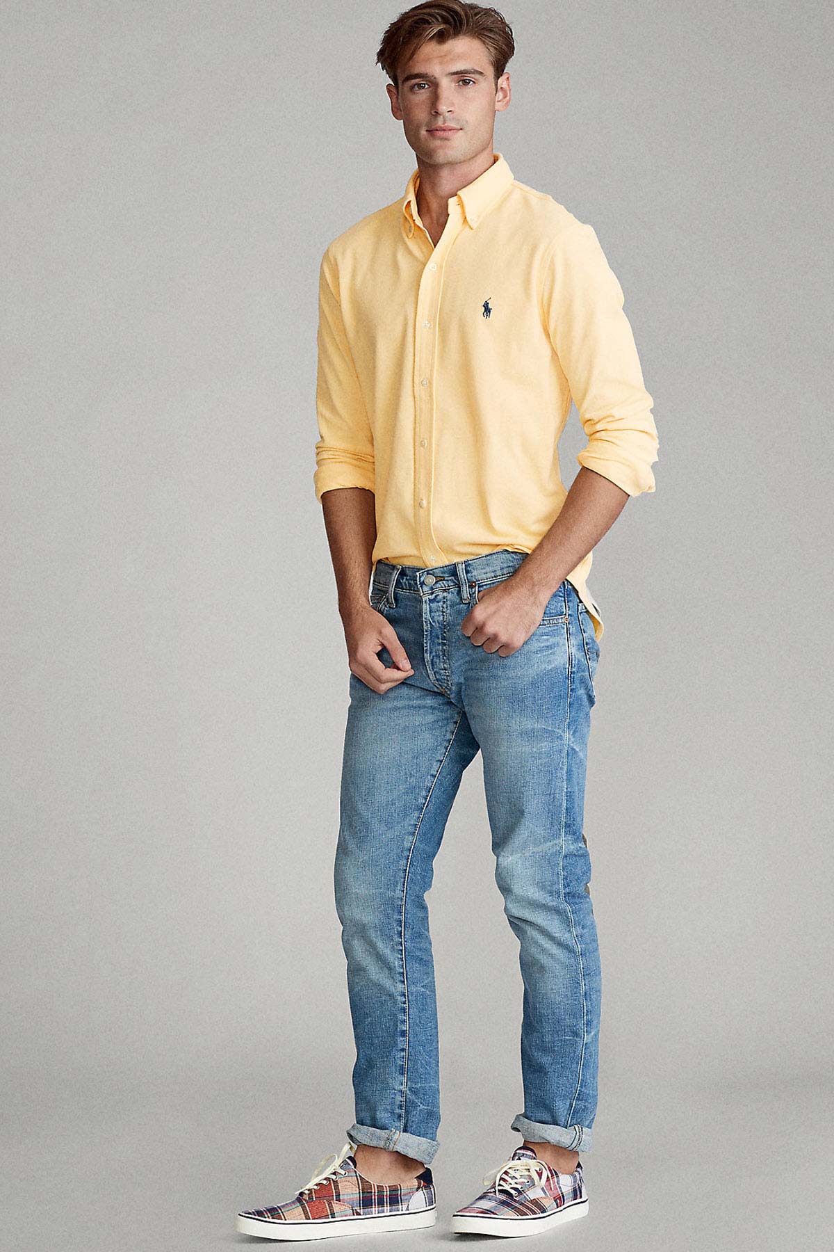 Polo Ralph Lauren Custom Fit Featherweight Mesh Gömlek-Libas Trendy Fashion Store