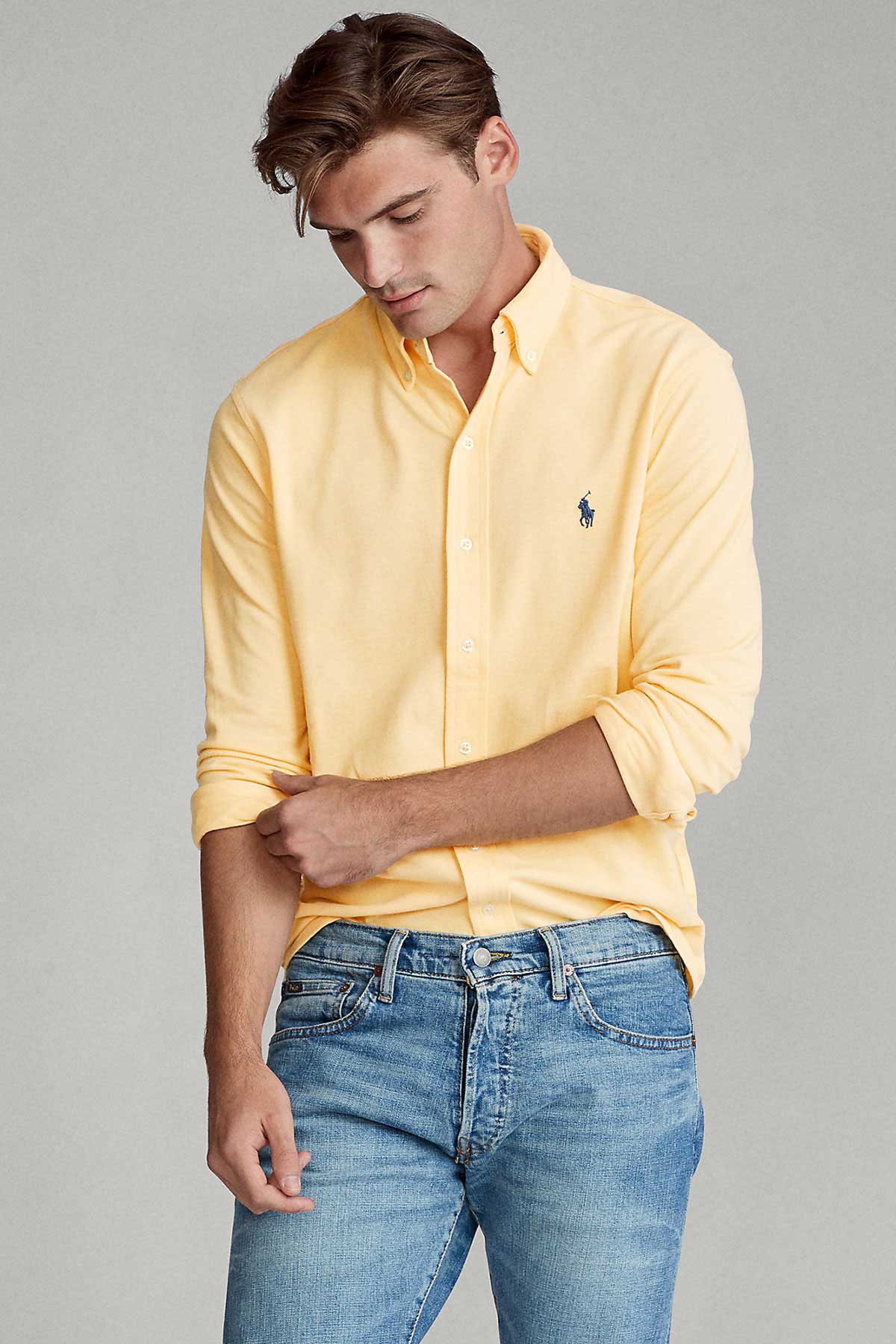 Polo Ralph Lauren Custom Fit Featherweight Mesh Gömlek-Libas Trendy Fashion Store