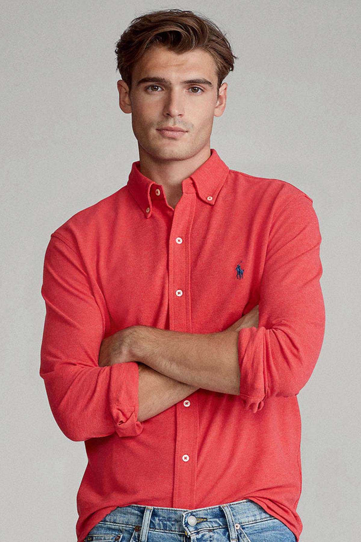 Polo Ralph Lauren Featherweight Mesh Gömlek-Libas Trendy Fashion Store