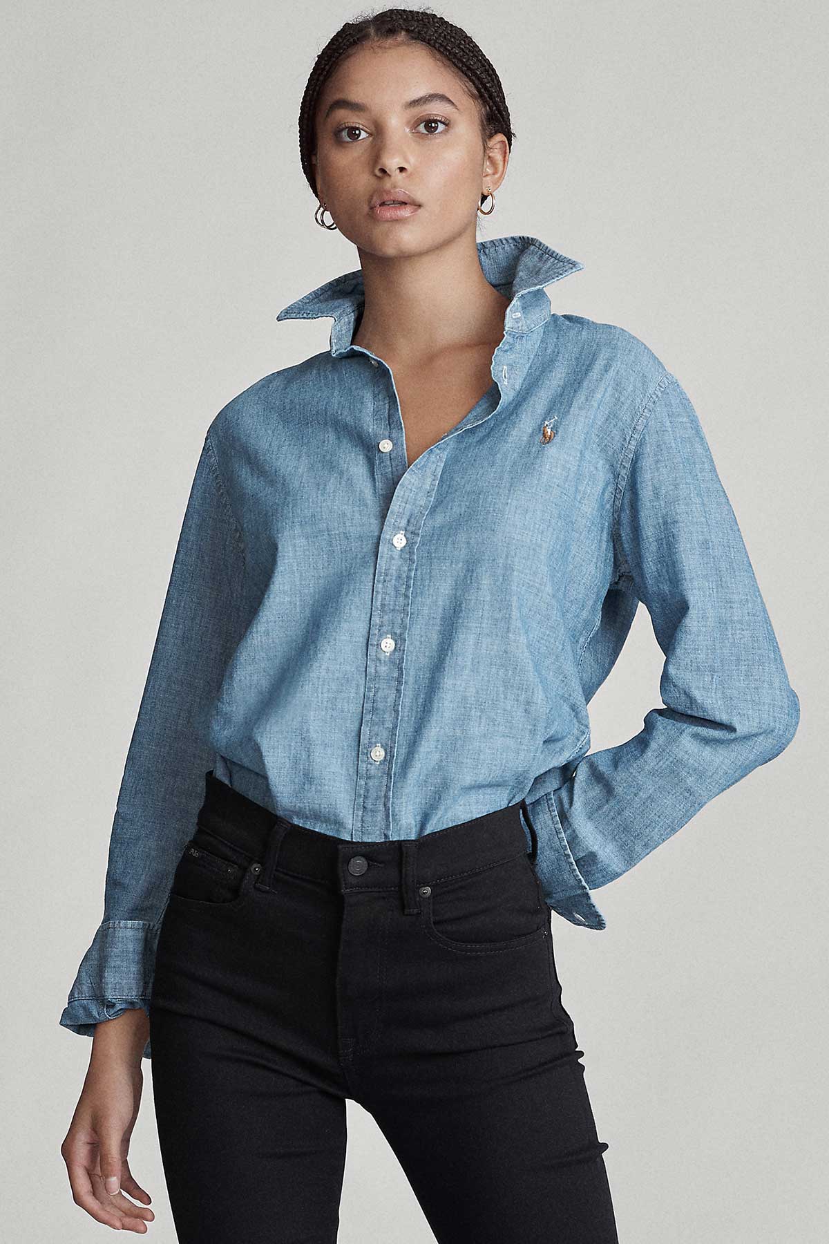 Polo Ralph Lauren Slim Fit Denim Gömlek-Libas Trendy Fashion Store