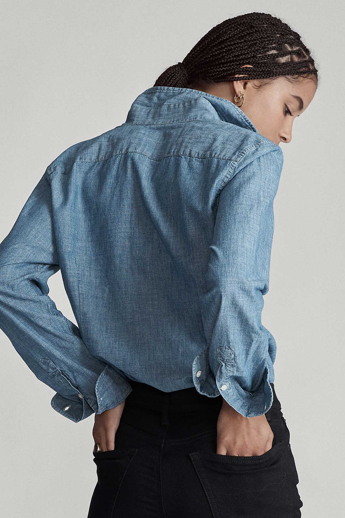 Polo Ralph Lauren Slim Fit Denim Gömlek-Libas Trendy Fashion Store