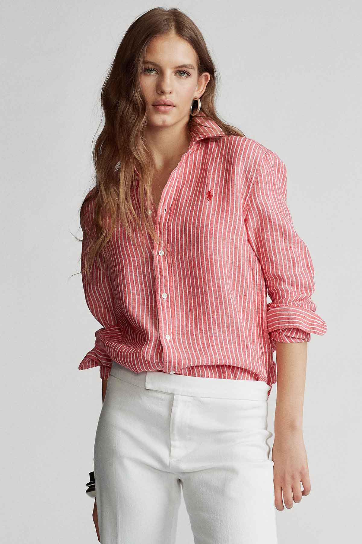 Polo Ralph Lauren Relaxed Fit Keten Gömlek-Libas Trendy Fashion Store