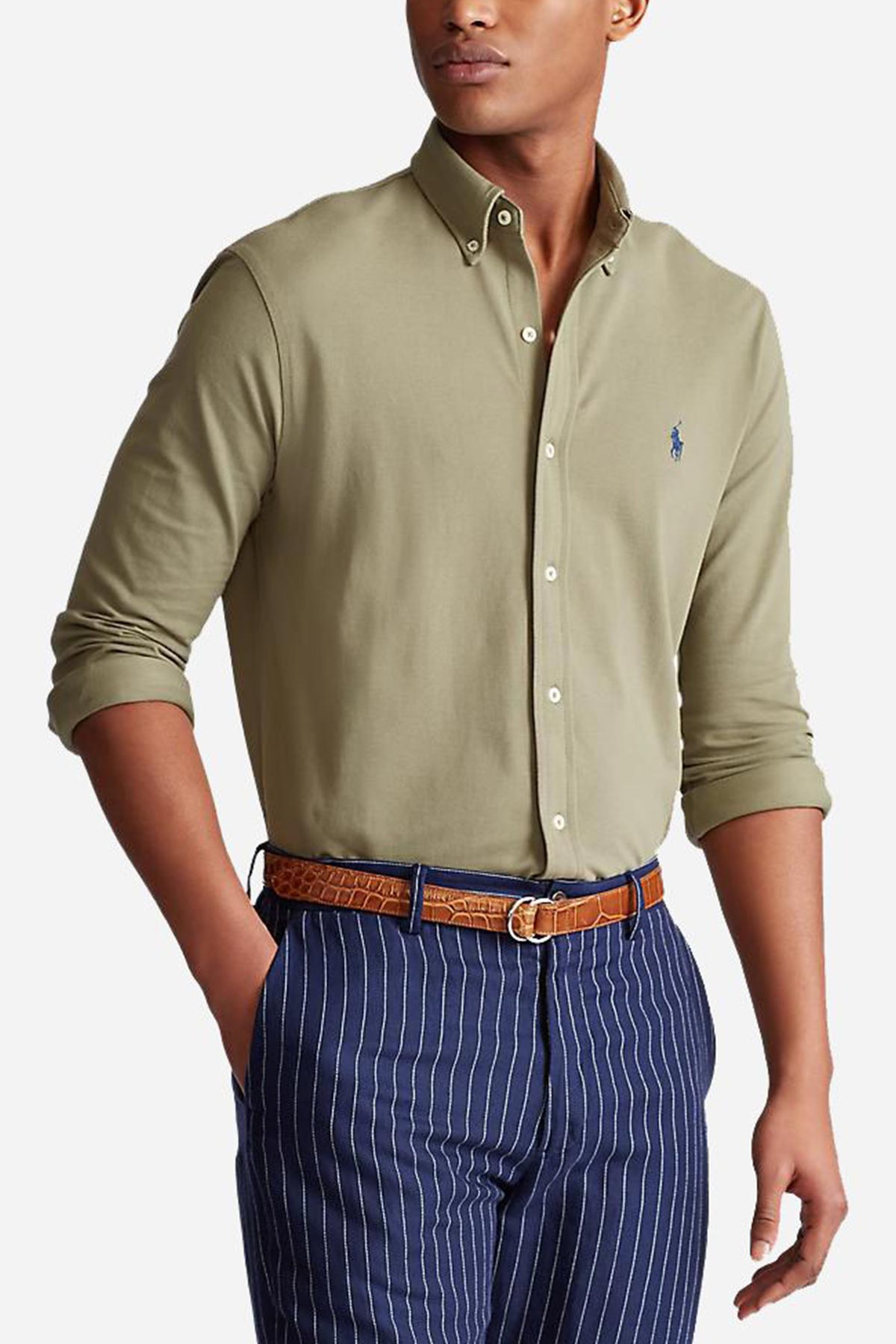 Polo Ralph Lauren Custom Fit Featherweight Mesh Gömlek-Libas Trendy Fashion Store