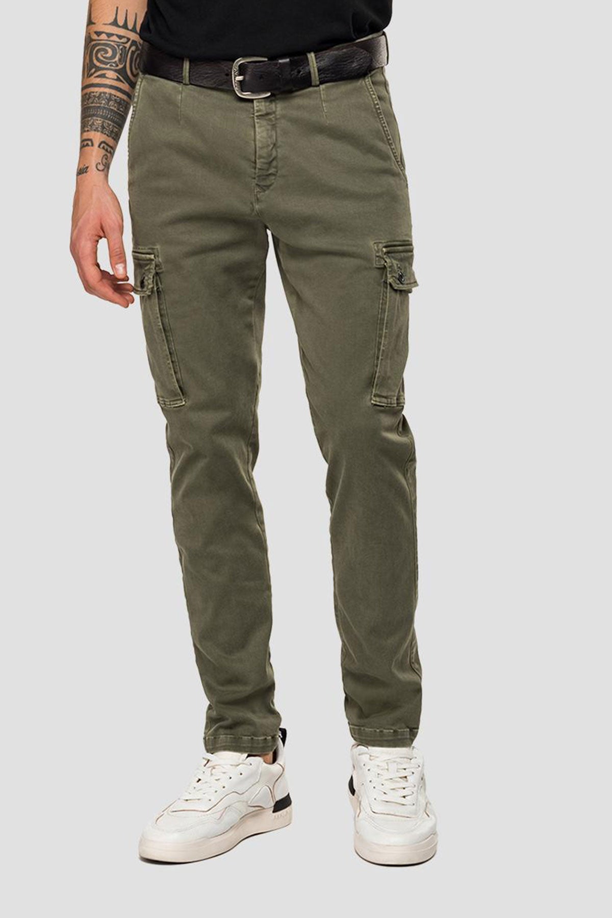 Replay Slim Fit Jaan Hyperflex Kargo Pantolon-Libas Trendy Fashion Store