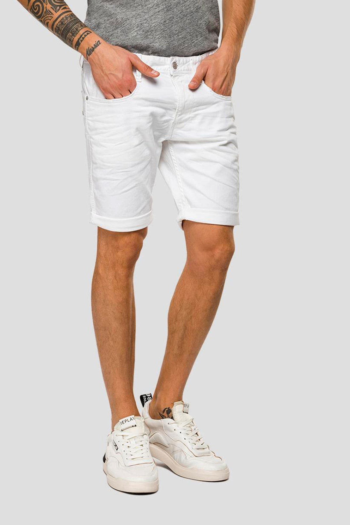 Replay Slim Fit Anbass Jean Şort-Libas Trendy Fashion Store