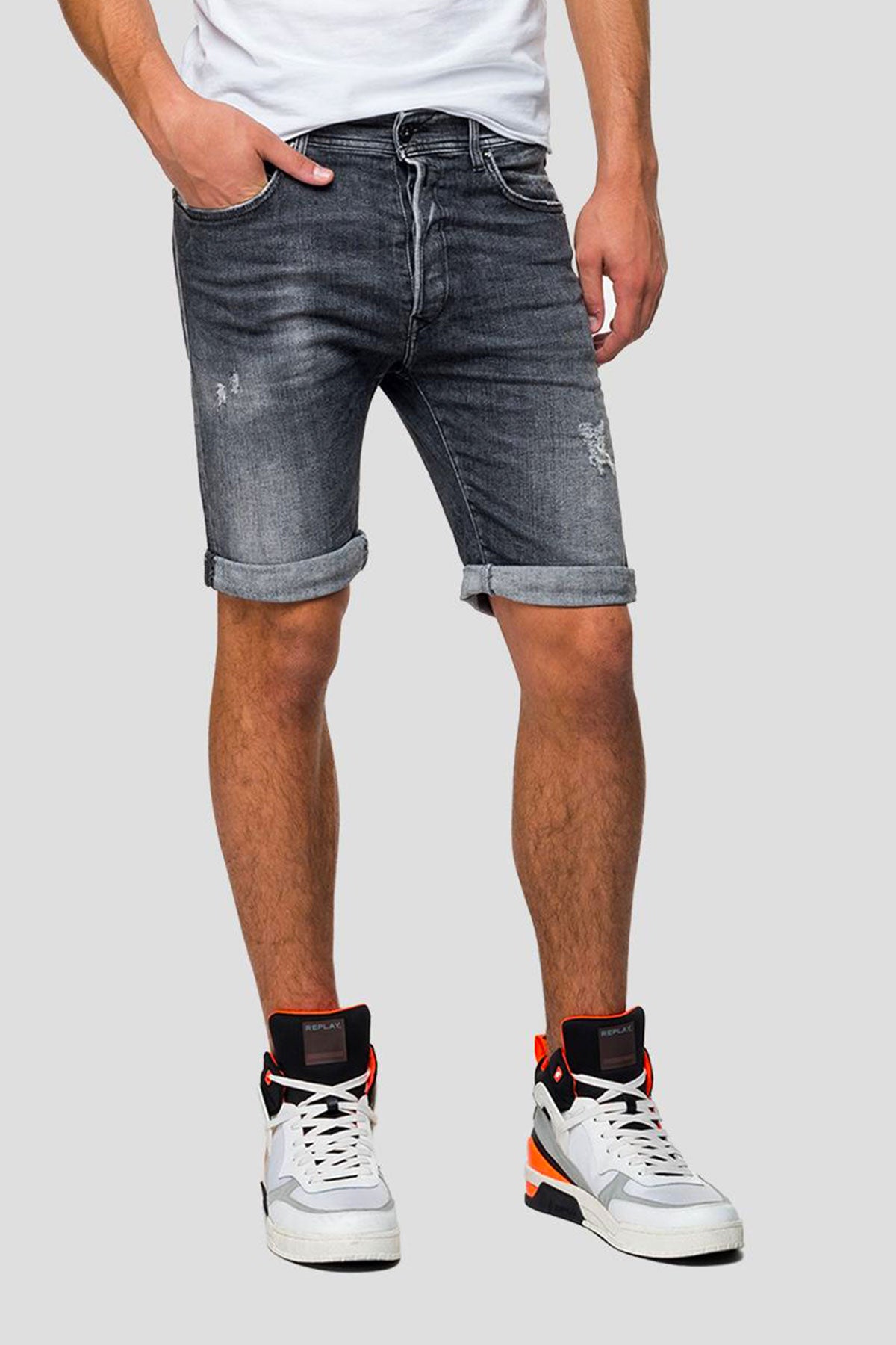 Replay Tapered Fit Jean Şort-Libas Trendy Fashion Store