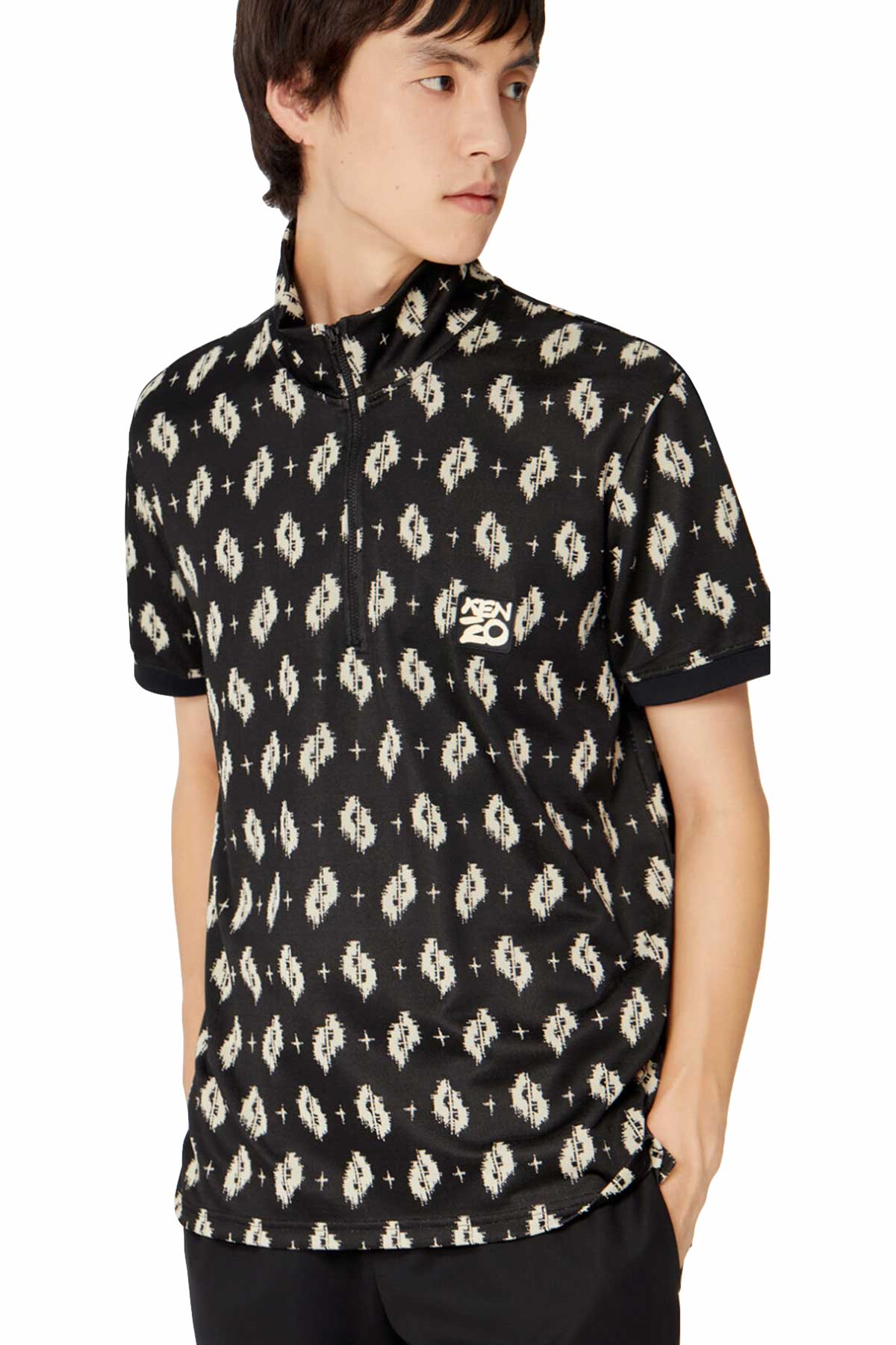 Kenzo Polo Yaka Jakarlı T-shirt-Libas Trendy Fashion Store