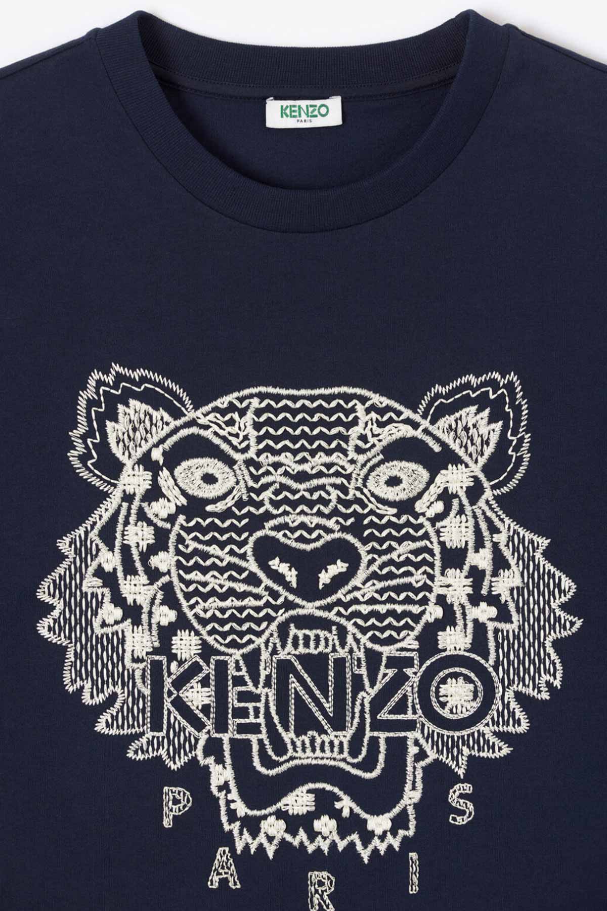 Kenzo Kaplan Logolu Oversize T-shirt-Libas Trendy Fashion Store